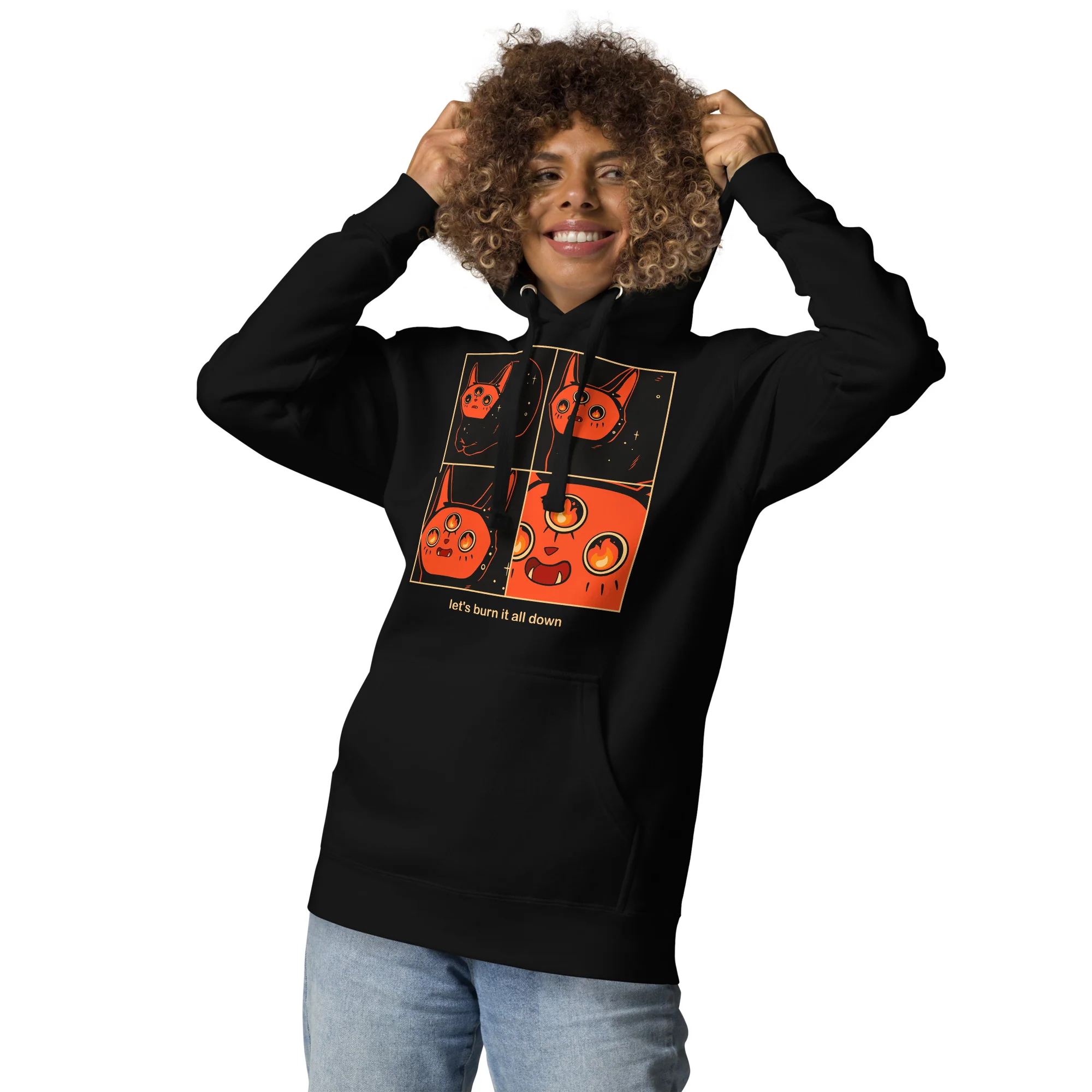 Let It Burn Orion, Unisex Hoodie - Image 4