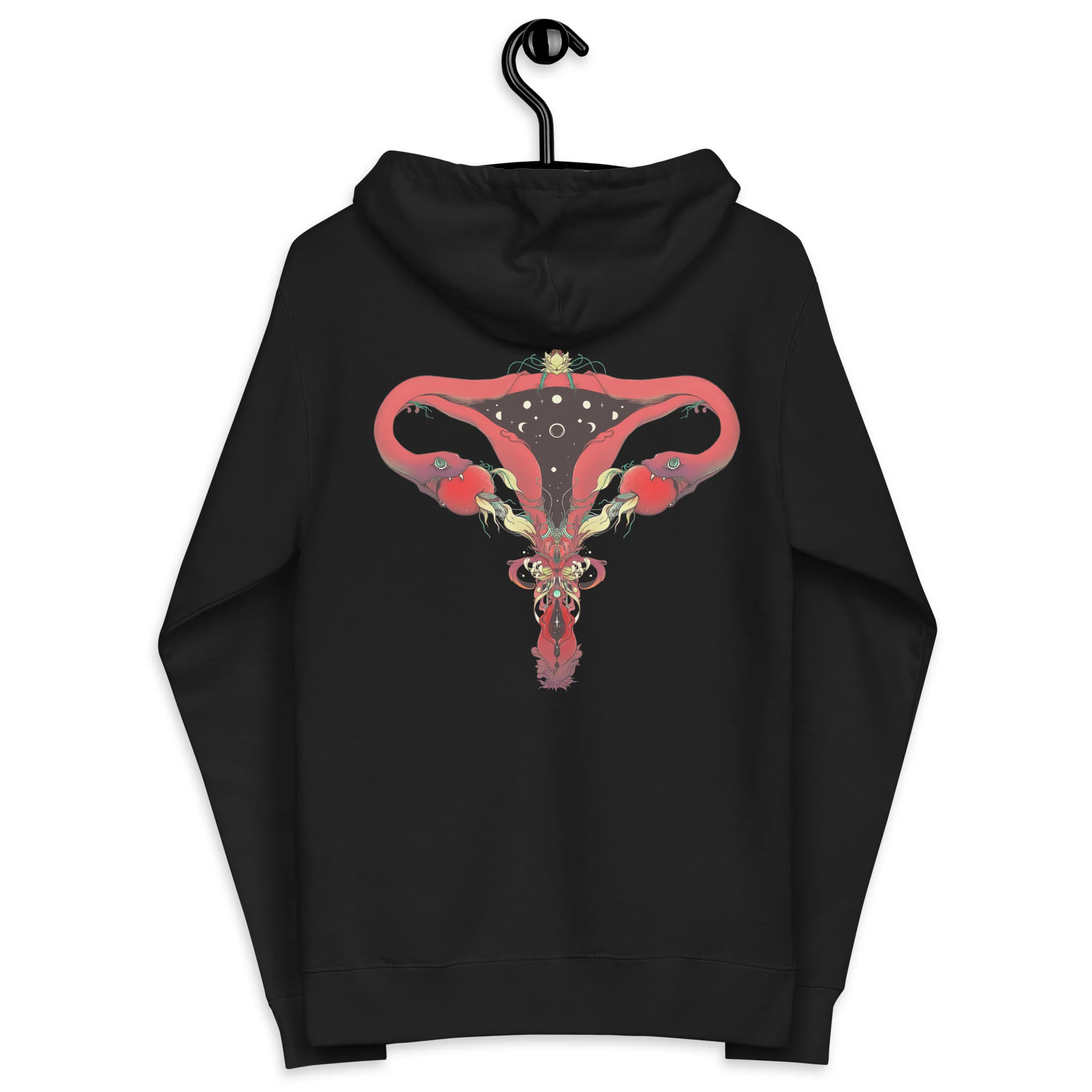 Lilith, Unisex Fleece Zip-Up Hoodie - Image 4