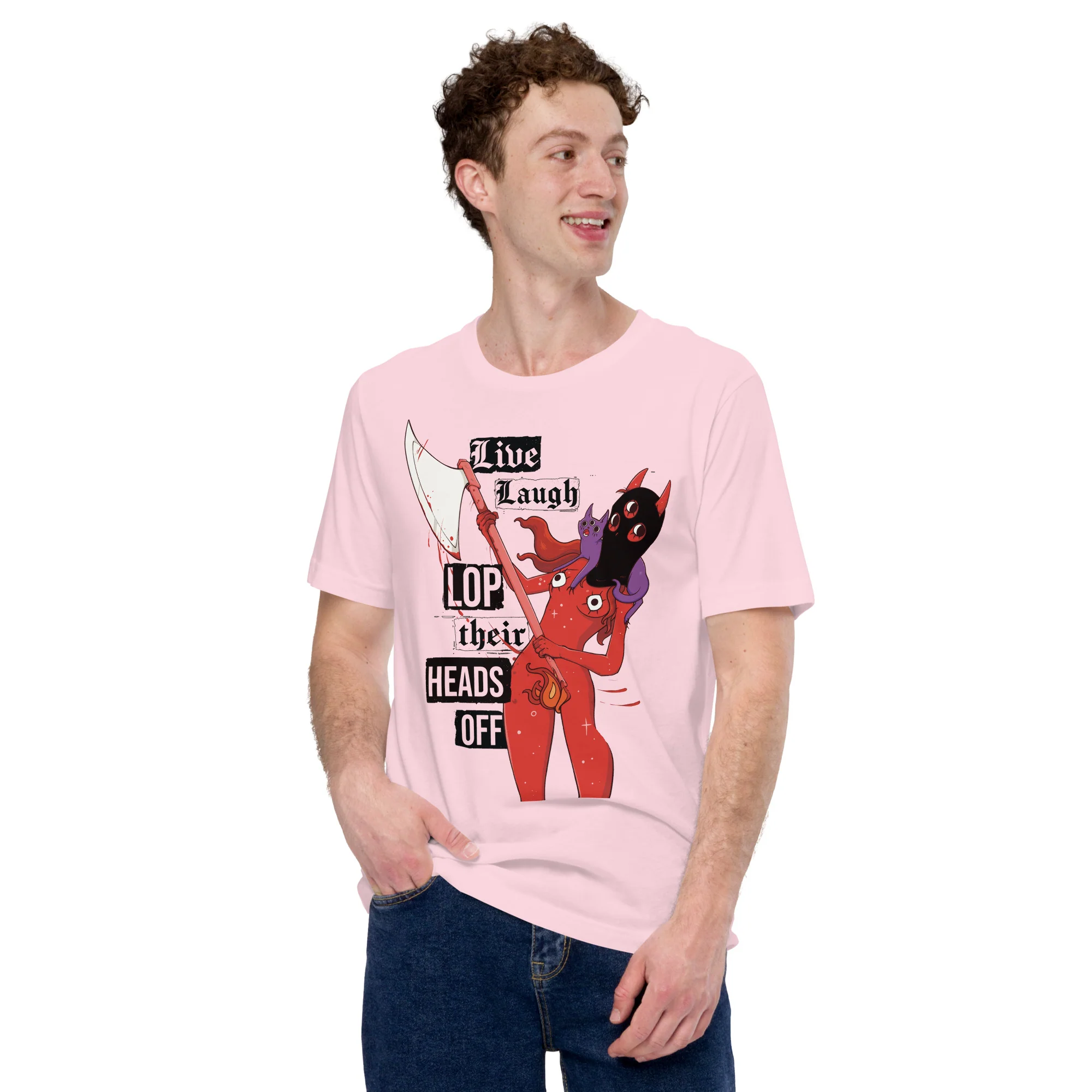 Live Laugh Lop, Unisex T-Shirt - Image 3
