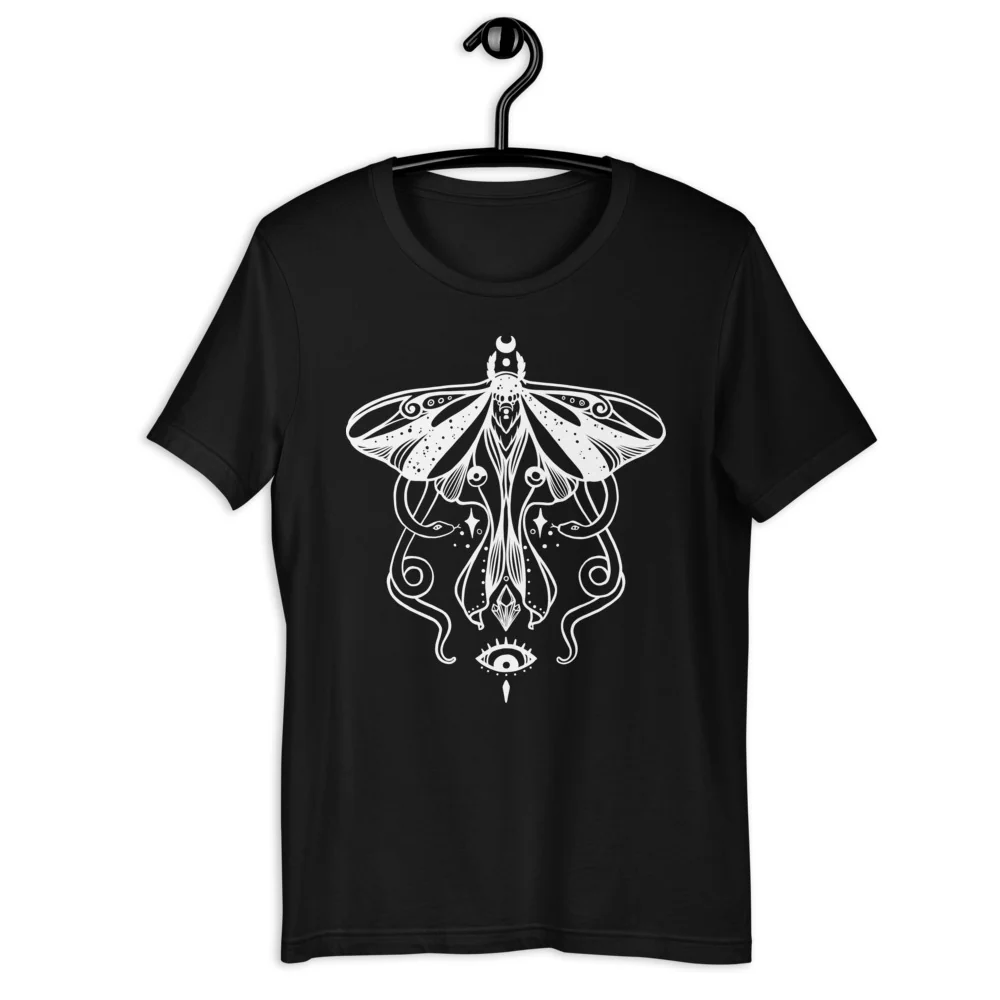 Luna Moth And Snakes, Unisex T-Shirt - Image 3