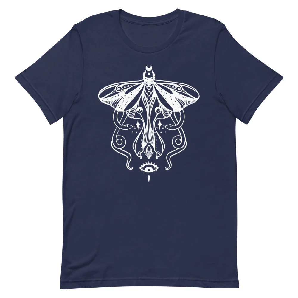 Luna Moth And Snakes, Unisex T-Shirt - Image 4