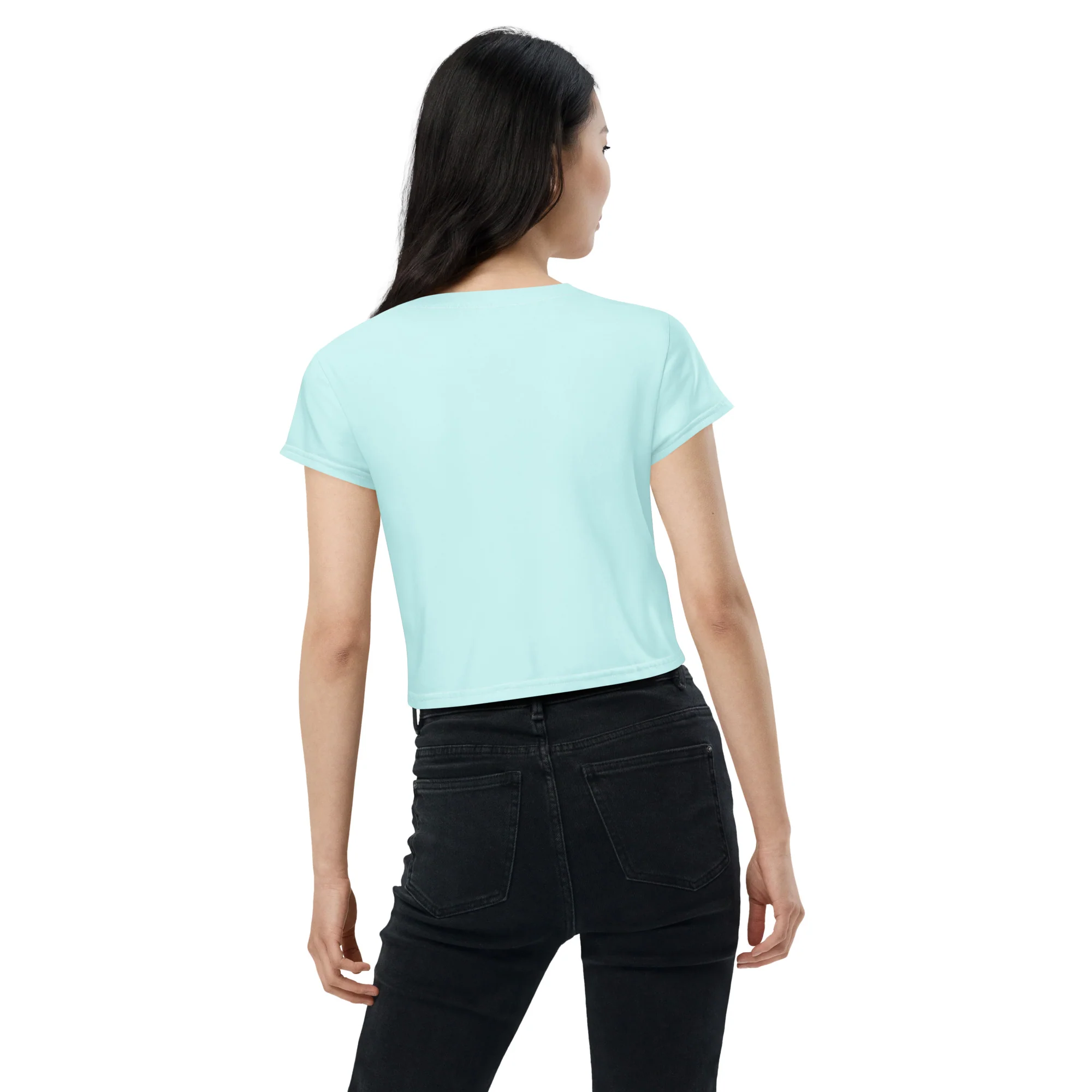 Luna Moth Magic, Sublimation Crop Top - Image 4