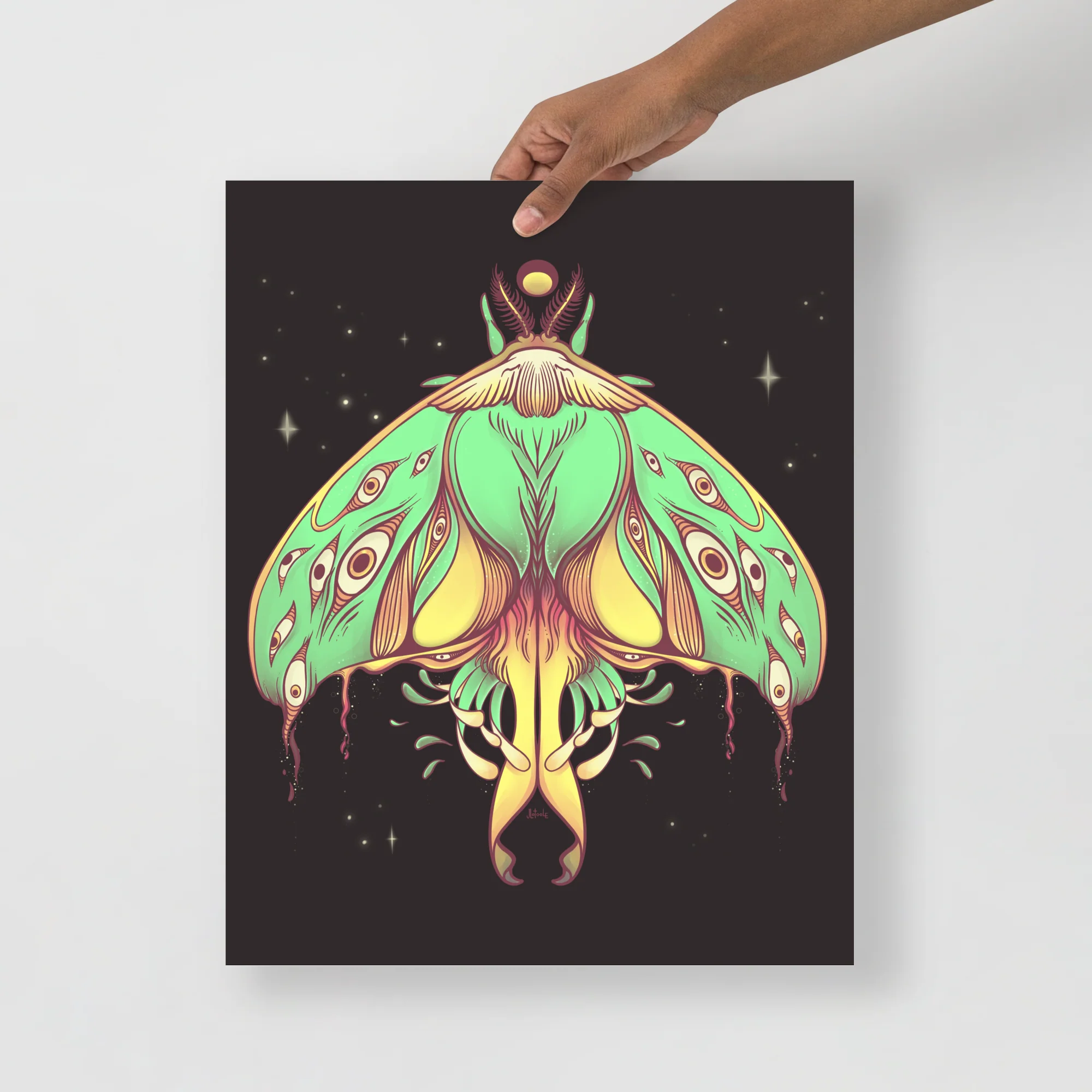 Luna Moth, Matte Art Print Poster - Image 5