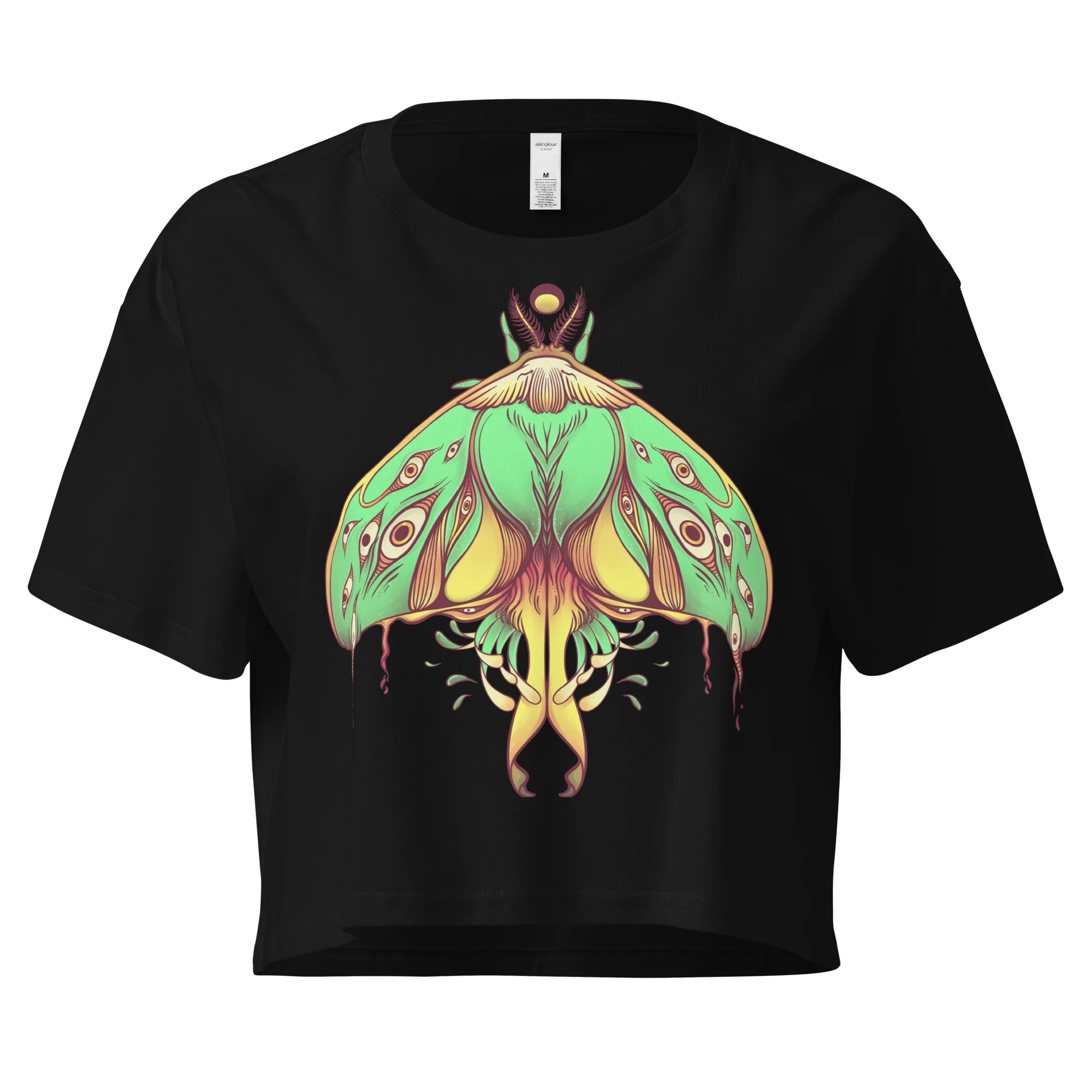 Luna Moth, Relaxed Crop Top