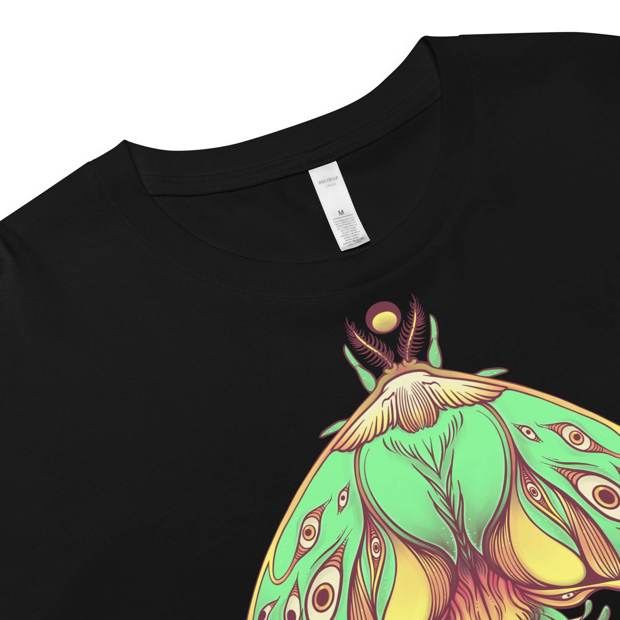 Luna Moth, Relaxed Crop Top - Image 7