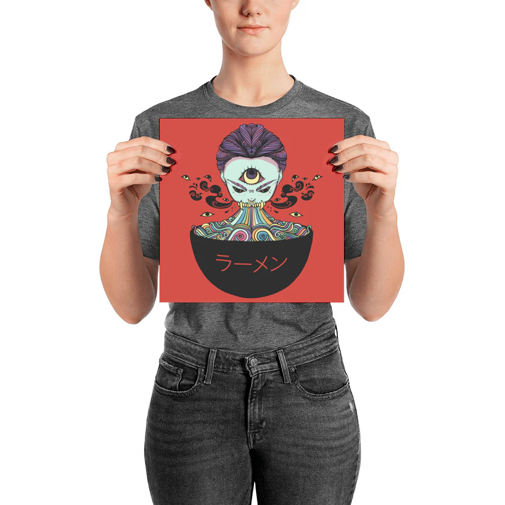 Magic Rainbow Ramen Art Print Poster - Image 2