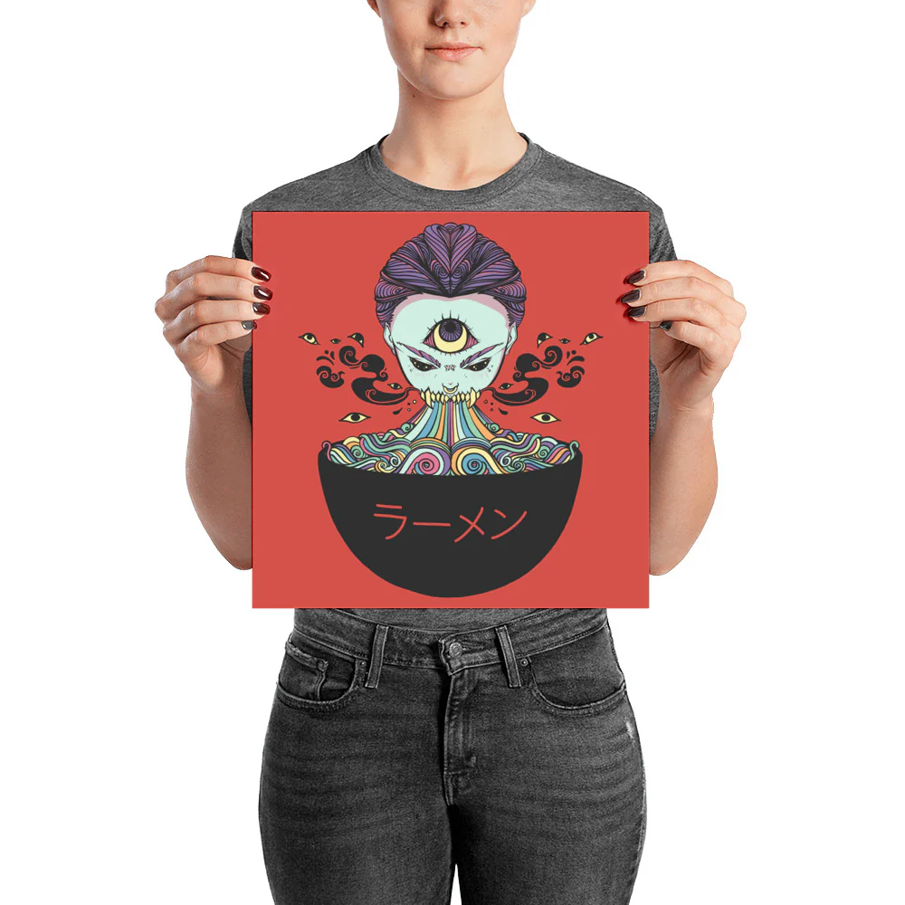 Magic Rainbow Ramen Art Print Poster - Image 3