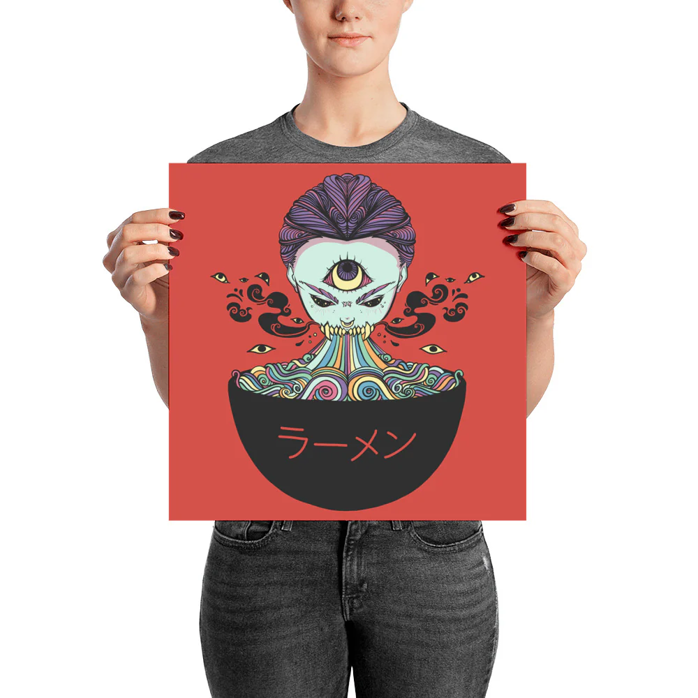 Magic Rainbow Ramen Art Print Poster - Image 4