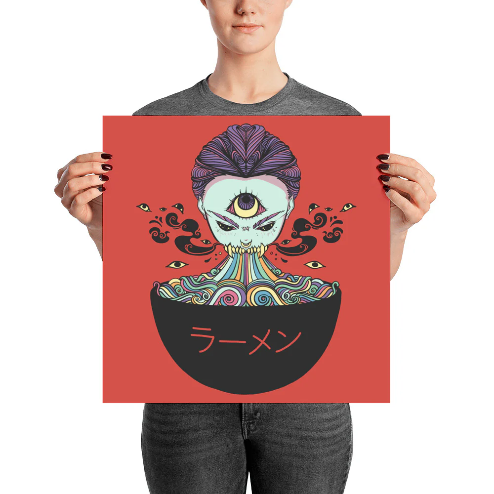 Magic Rainbow Ramen Art Print Poster - Image 5