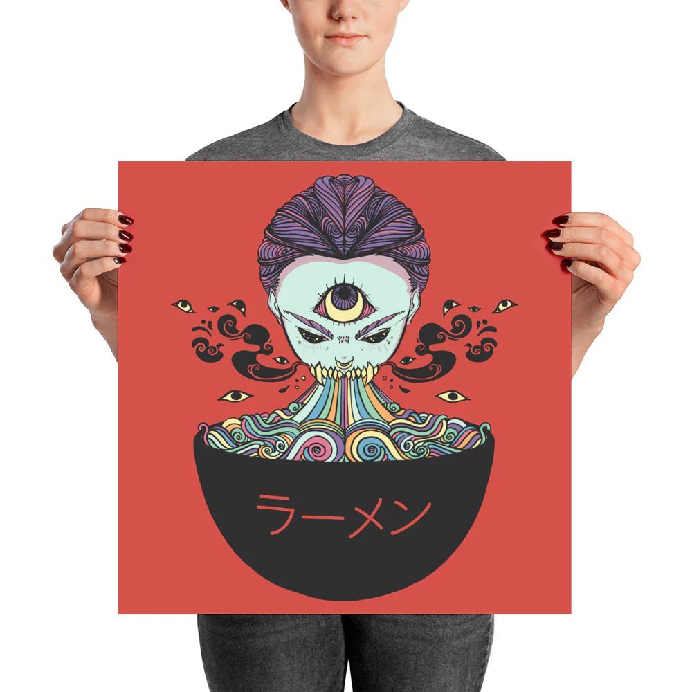 Magic Rainbow Ramen Art Print Poster - Image 6