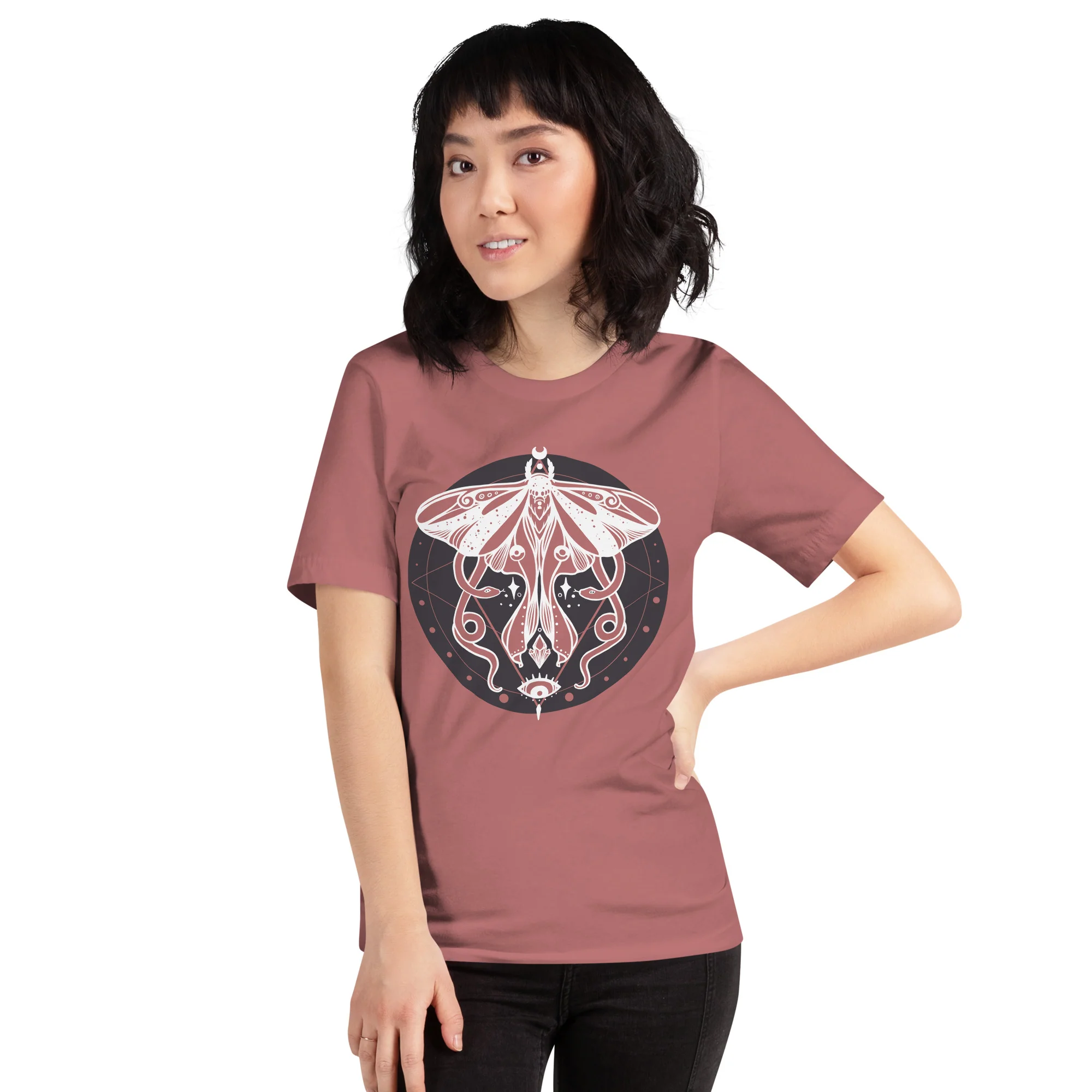Magic Snake Moth, Unisex T-Shirt - Image 4