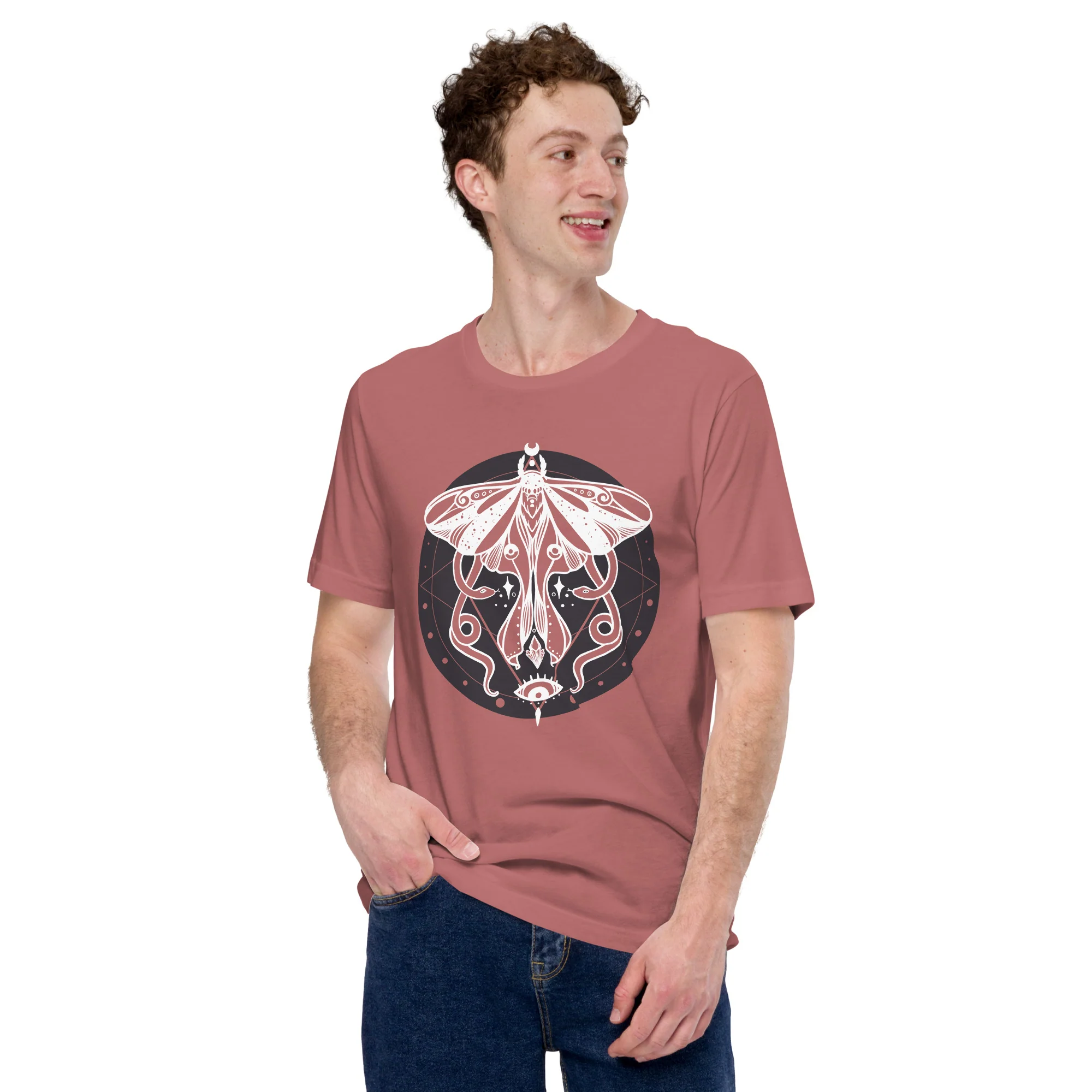 Magic Snake Moth, Unisex T-Shirt - Image 9