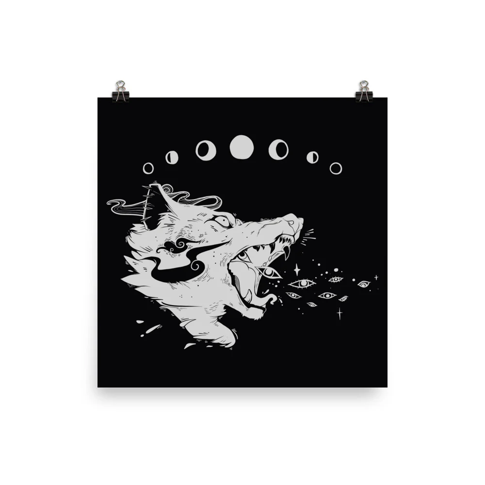 Magic Wolf Matte Art Print Poster - Image 5