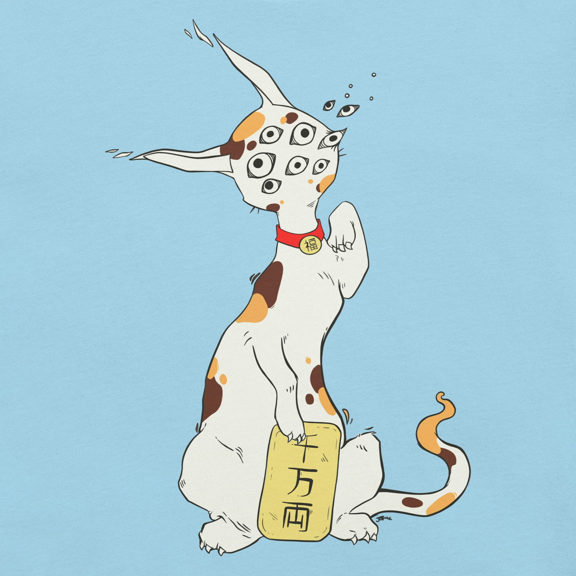 Maneki Neko, Unisex T-Shirt - Image 2