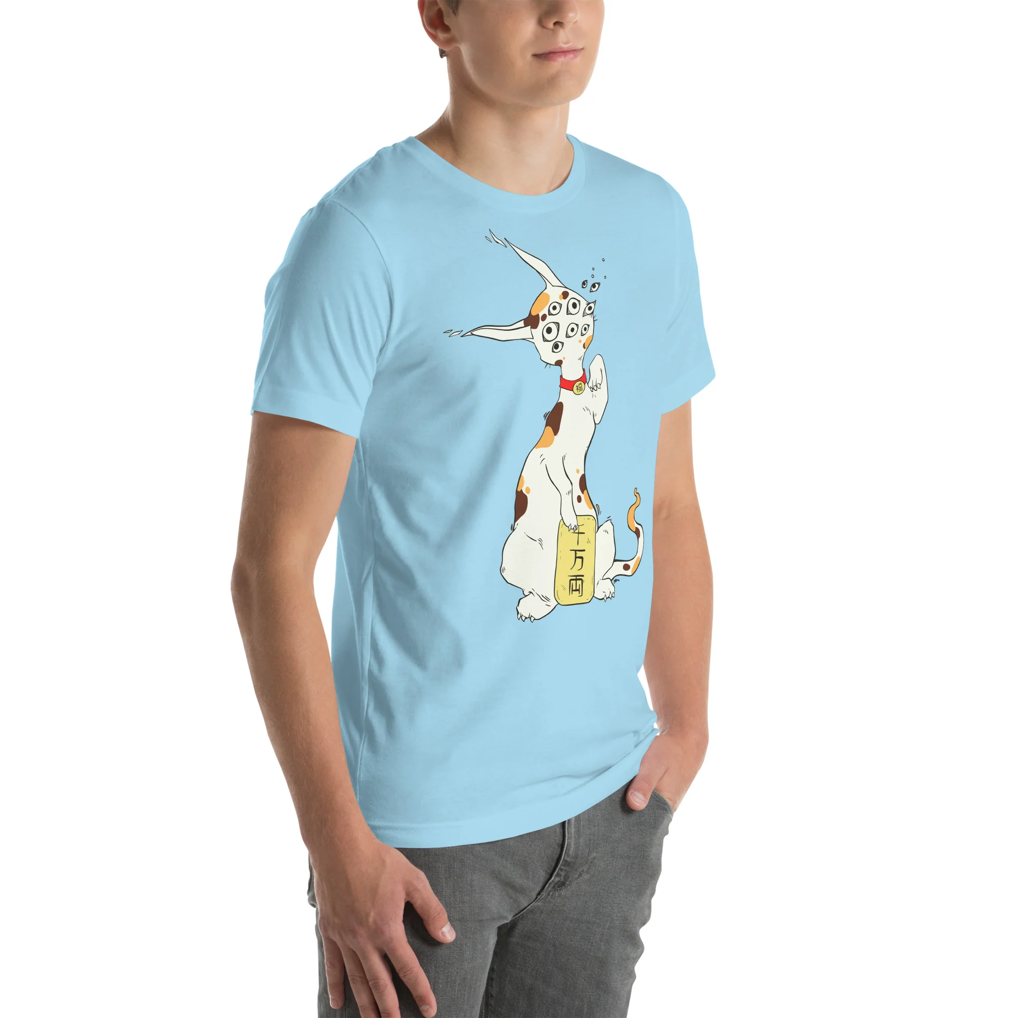Maneki Neko, Unisex T-Shirt - Image 3