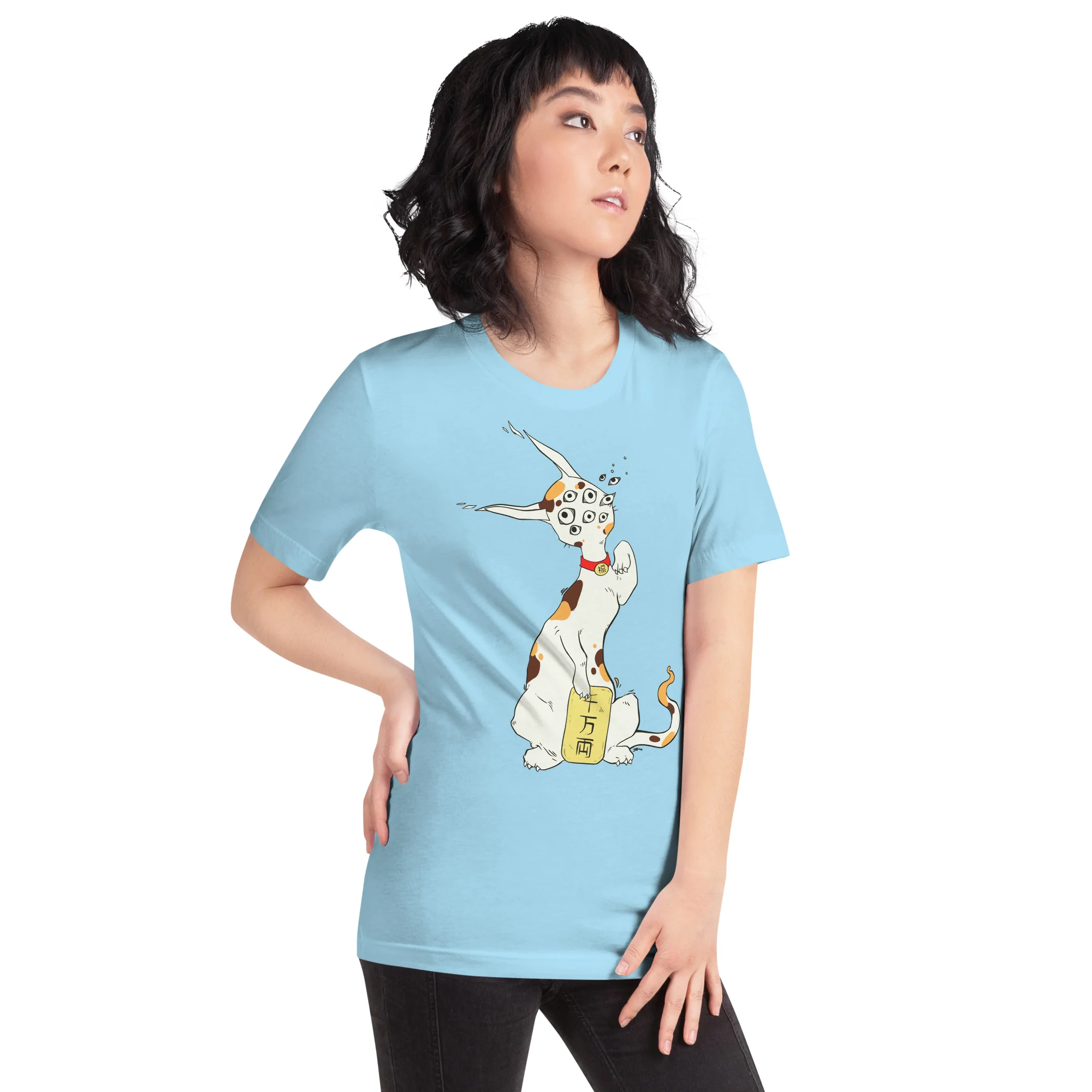 Maneki Neko, Unisex T-Shirt - Image 5