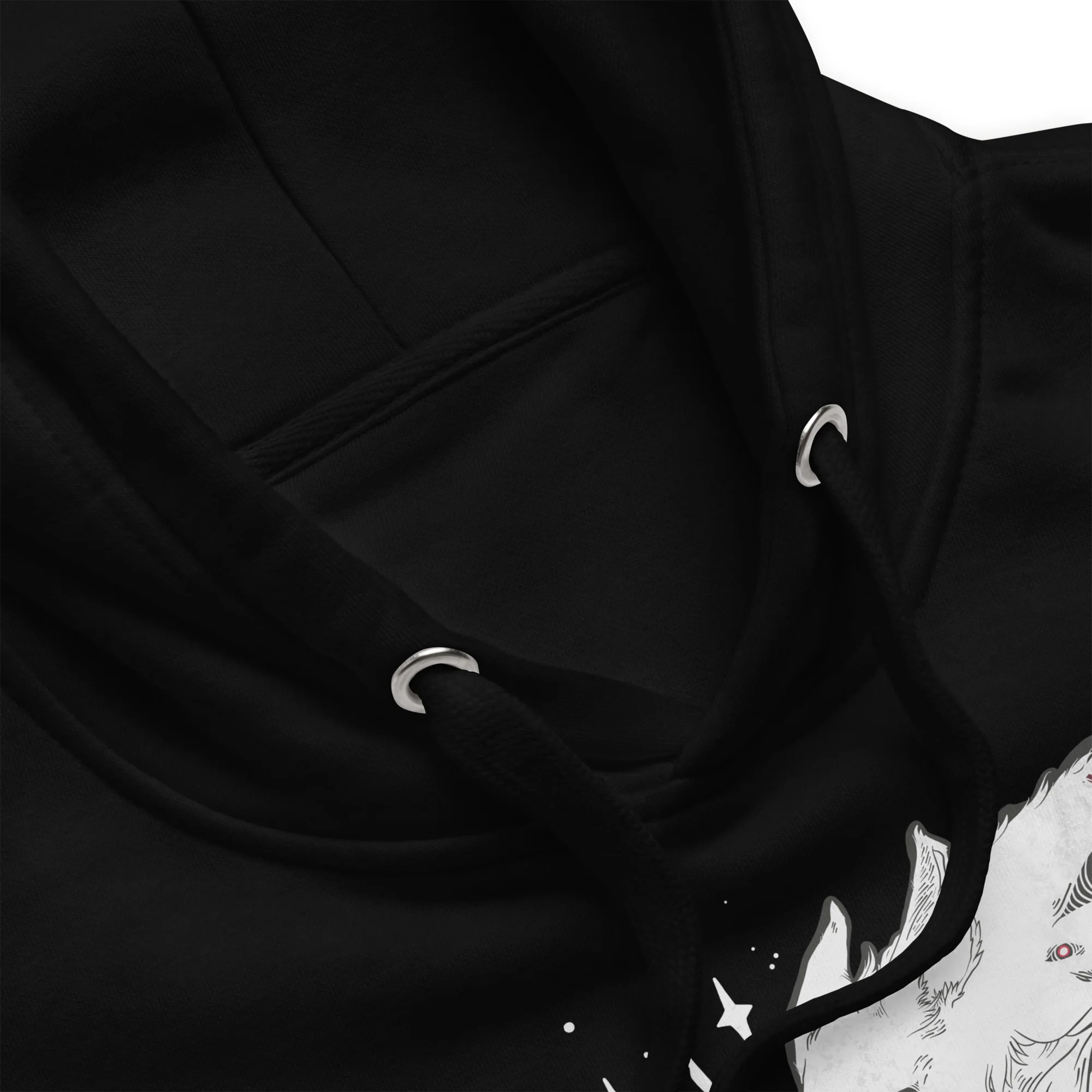 Many Eyes Many Wolves, Unisex Hoodie - Image 9