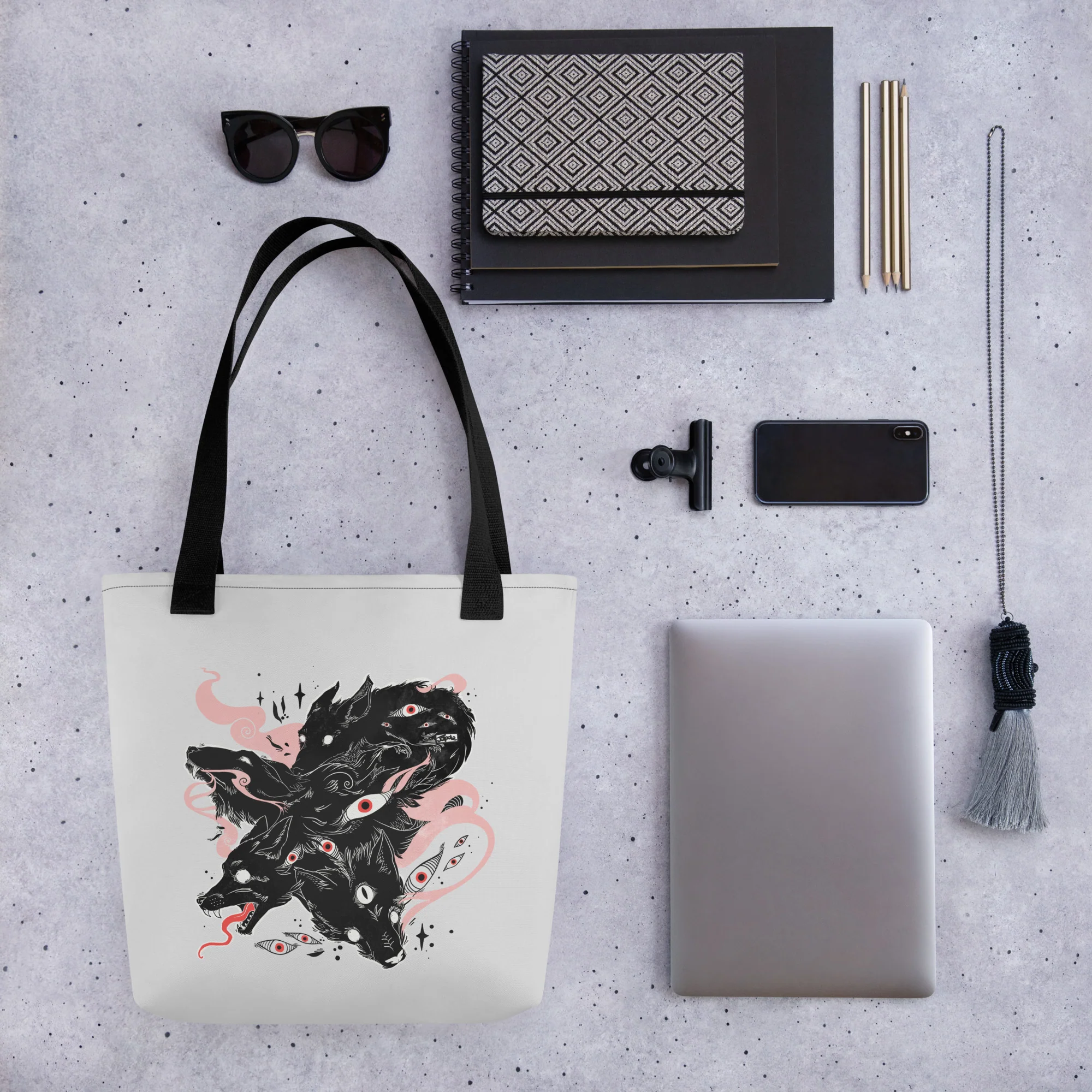 Many Wolves, Tote Bag - Image 6