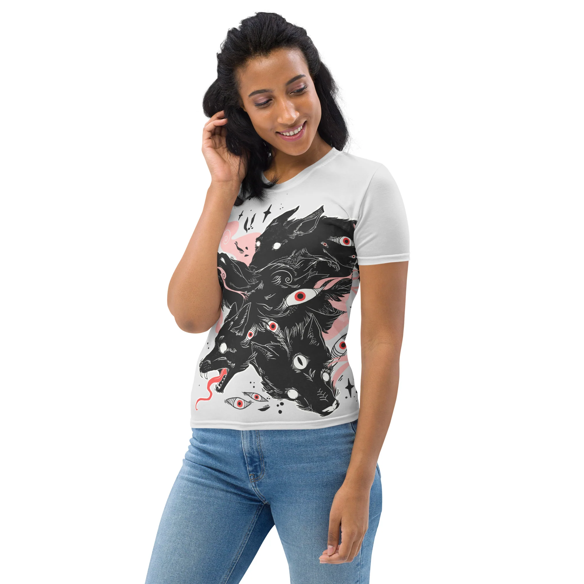 Many Wolves, Women's Sublimation T-Shirt - Image 3