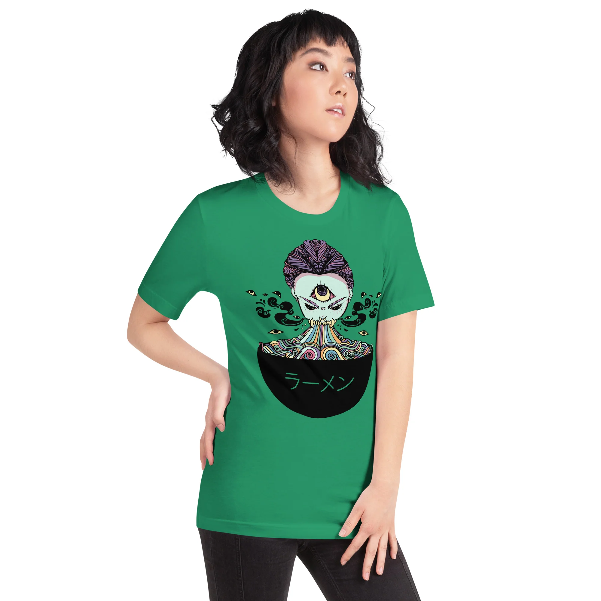 Monster Girl Ramen, Unisex T-Shirt - Image 4