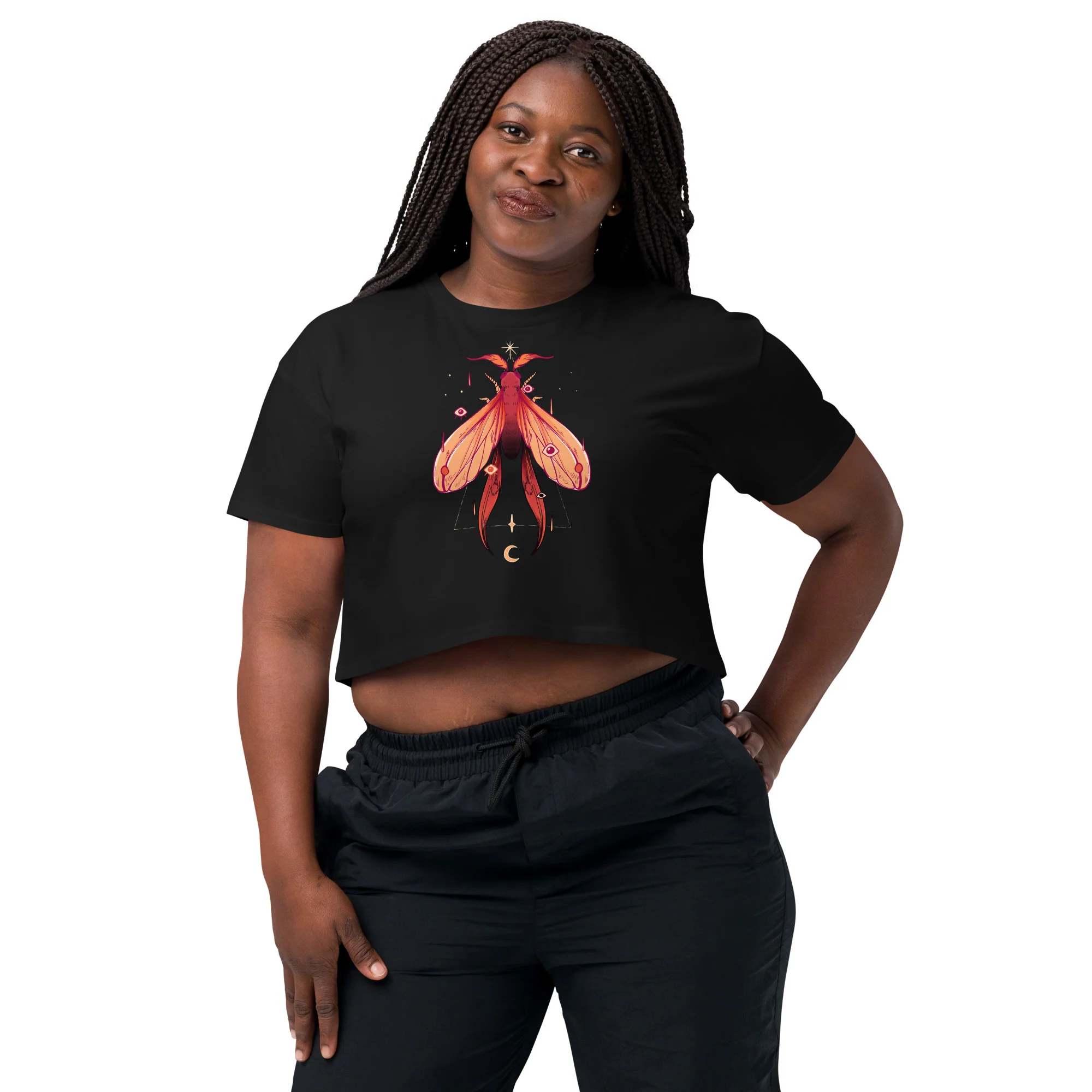 Moth, Relaxed Crop Top - Image 2
