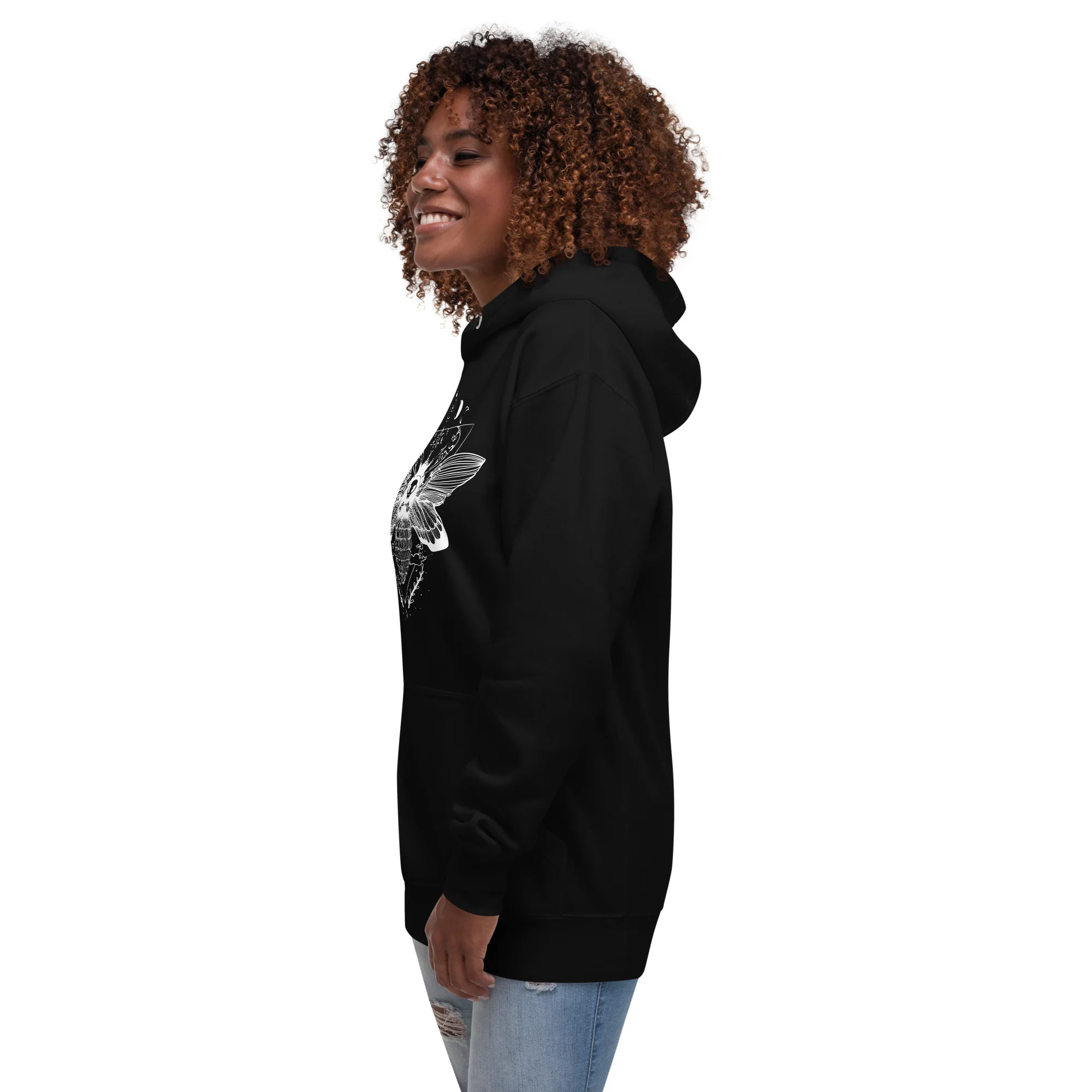Moth, Unisex Hoodie - Image 3