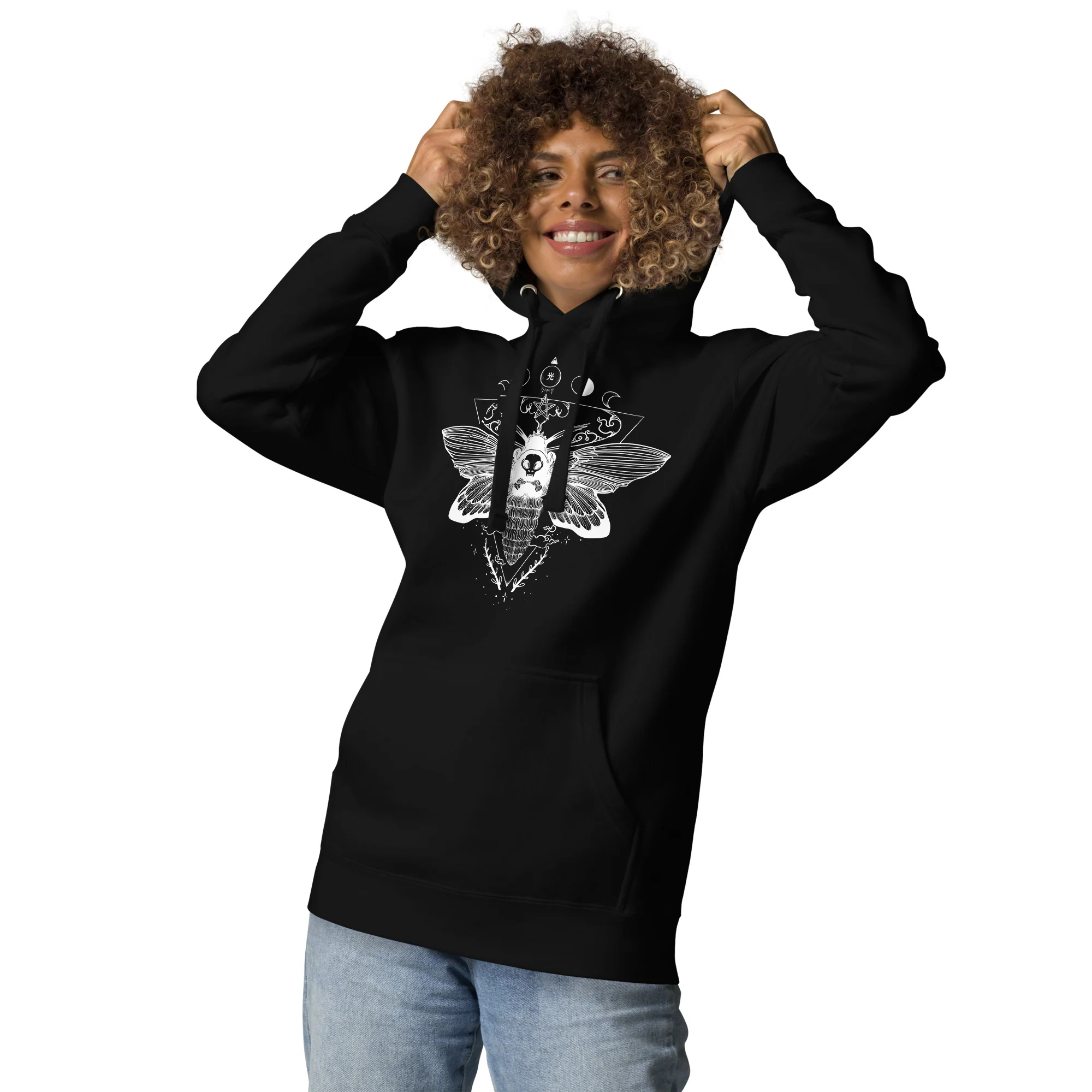 Moth, Unisex Hoodie - Image 9