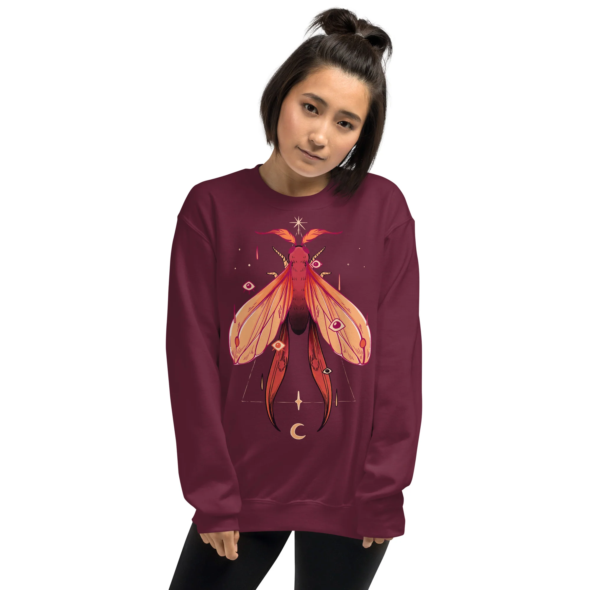 Moth, Unisex Sweatshirt - Image 3