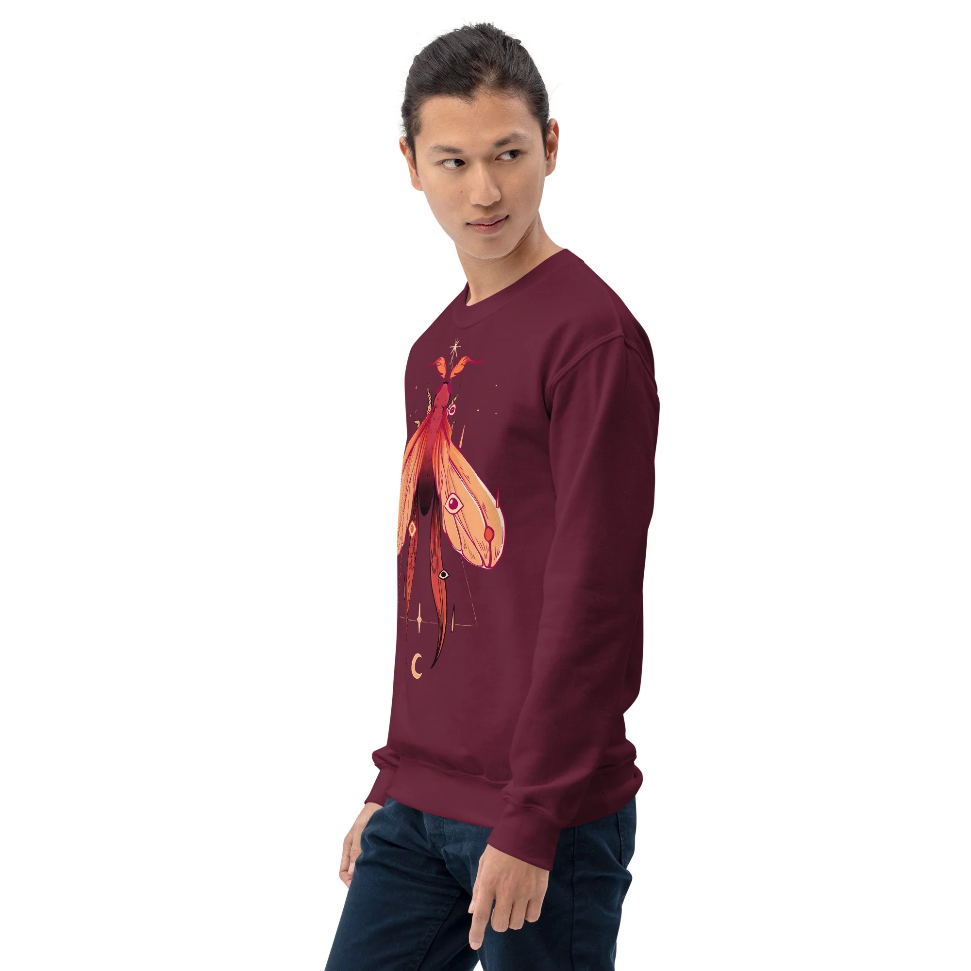 Moth, Unisex Sweatshirt - Image 5