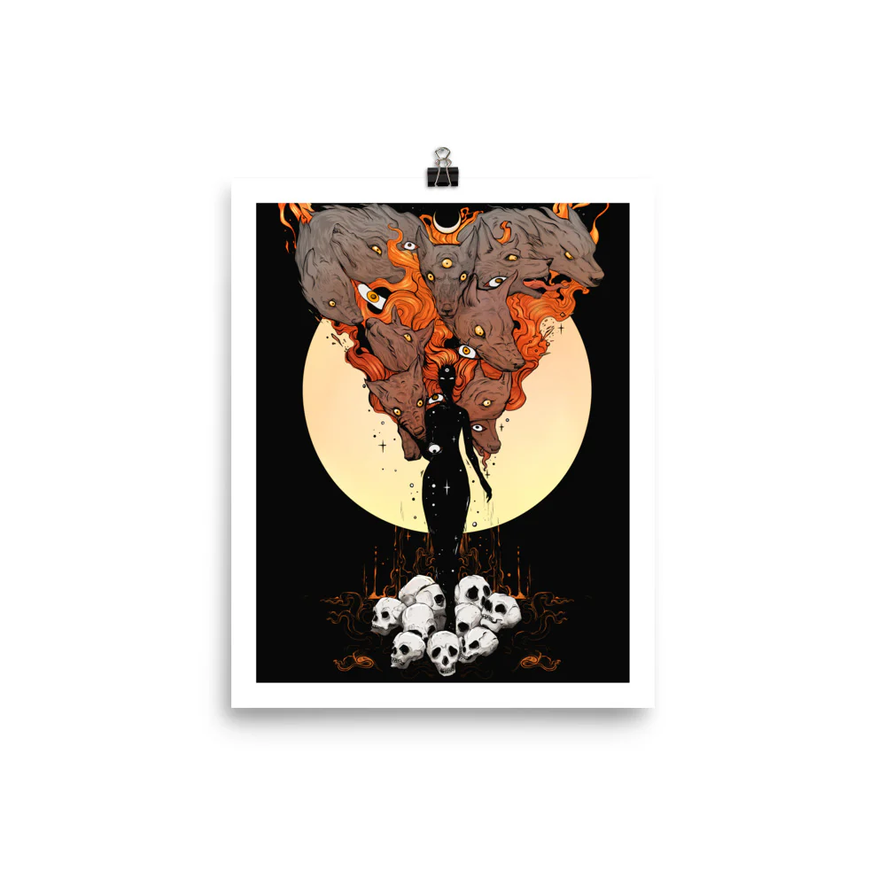 Mother Nature, Dark Version, Matte Art Print Poster - Image 2