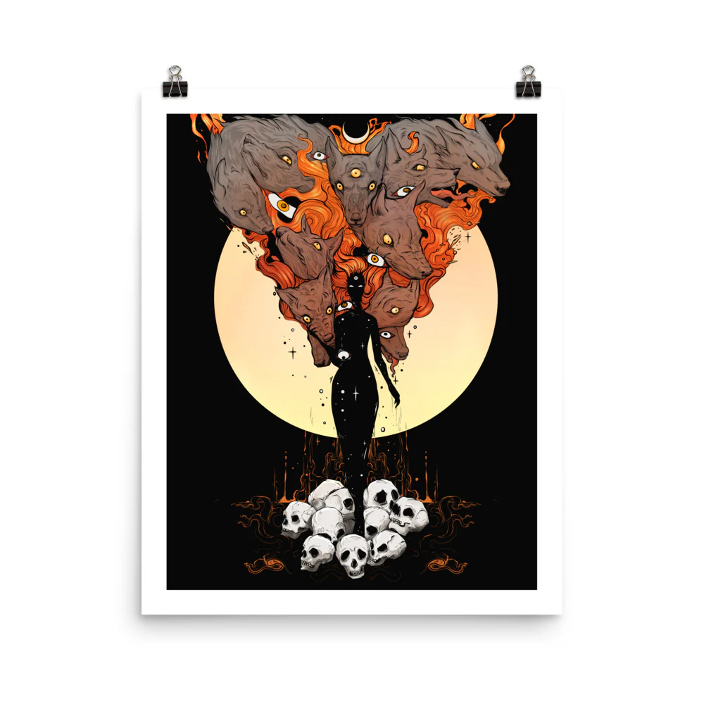 Mother Nature, Dark Version, Matte Art Print Poster - Image 3