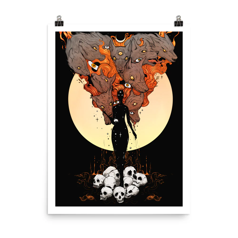 Mother Nature, Dark Version, Matte Art Print Poster - Image 4