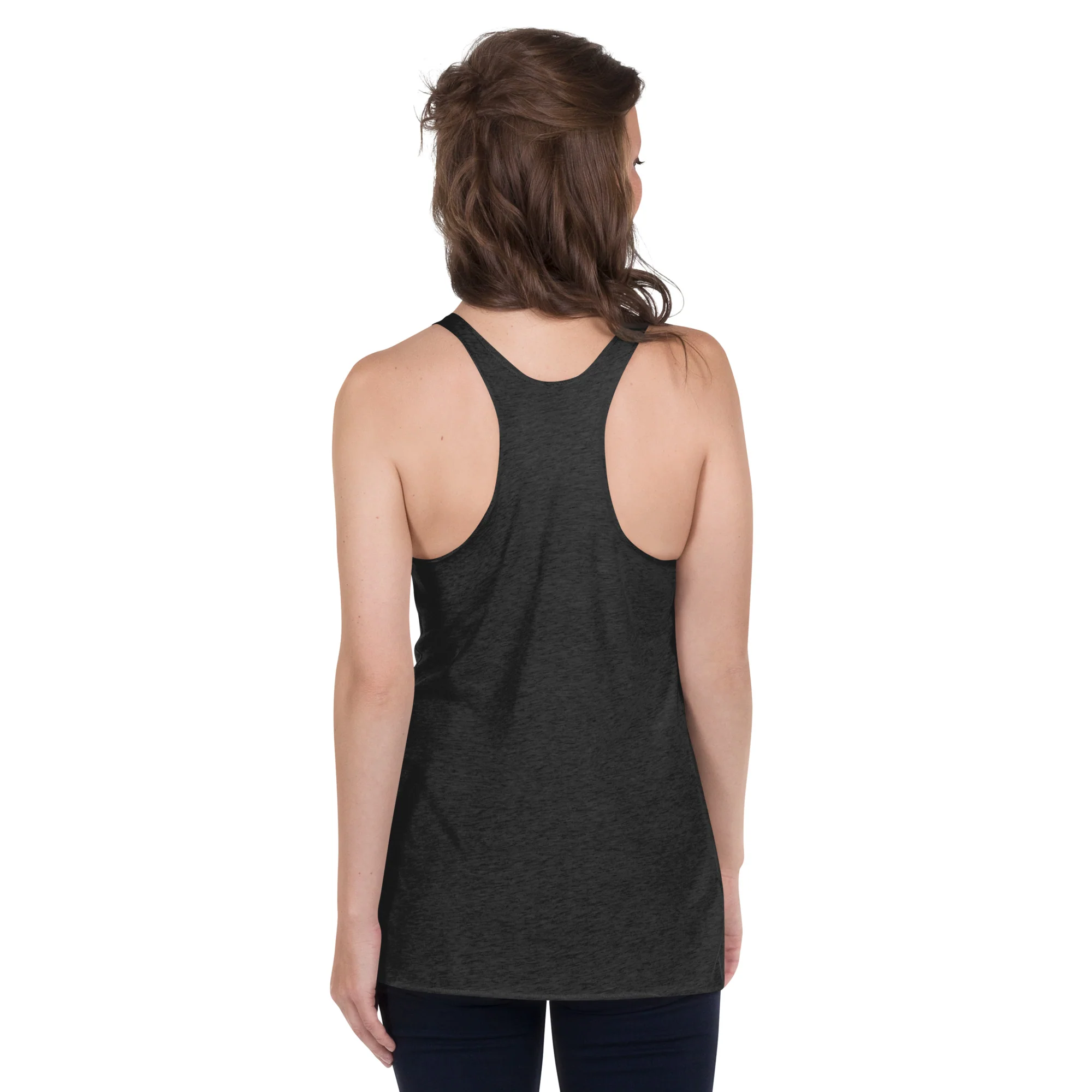 Mushroom And Wolf Skull, Racerback Tank Top - Image 3