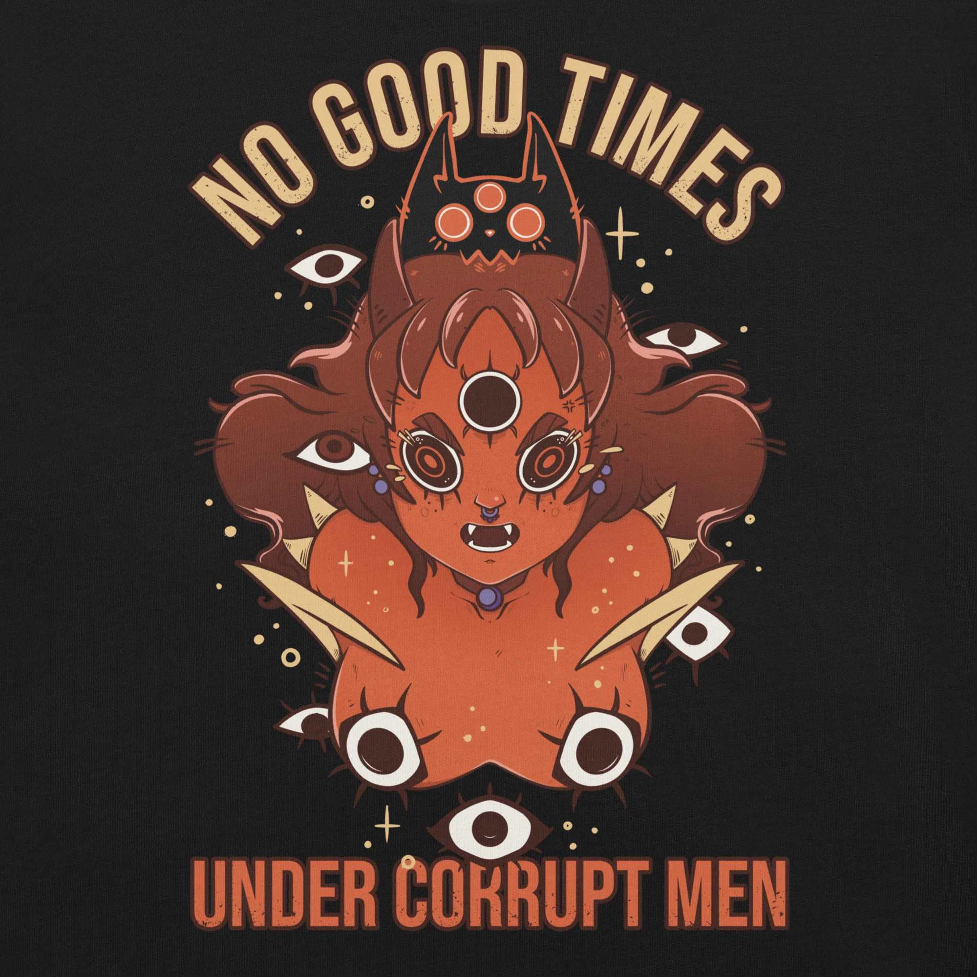 No Good Times, Relaxed Crop Top - Image 2