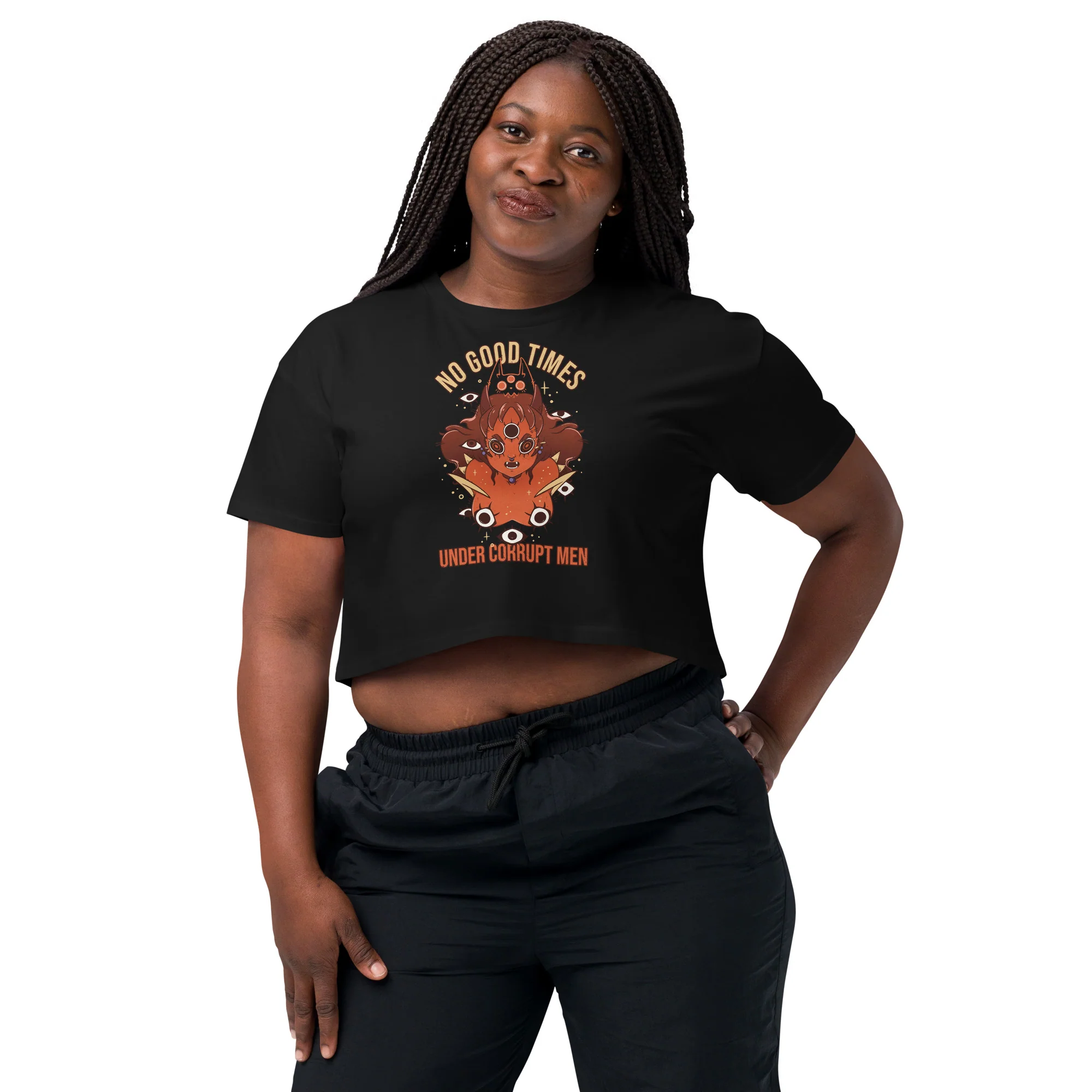 No Good Times, Relaxed Crop Top - Image 5