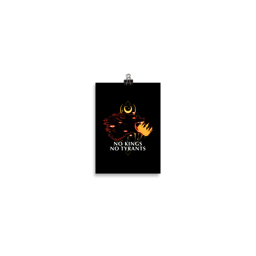 No Kings, Matte Art Print Poster - Image 9