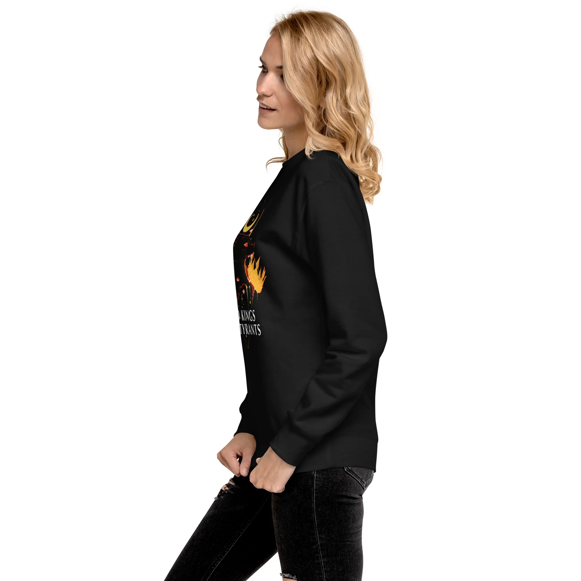No Kings Wolf, Premium Unisex Sweatshirt - Image 2