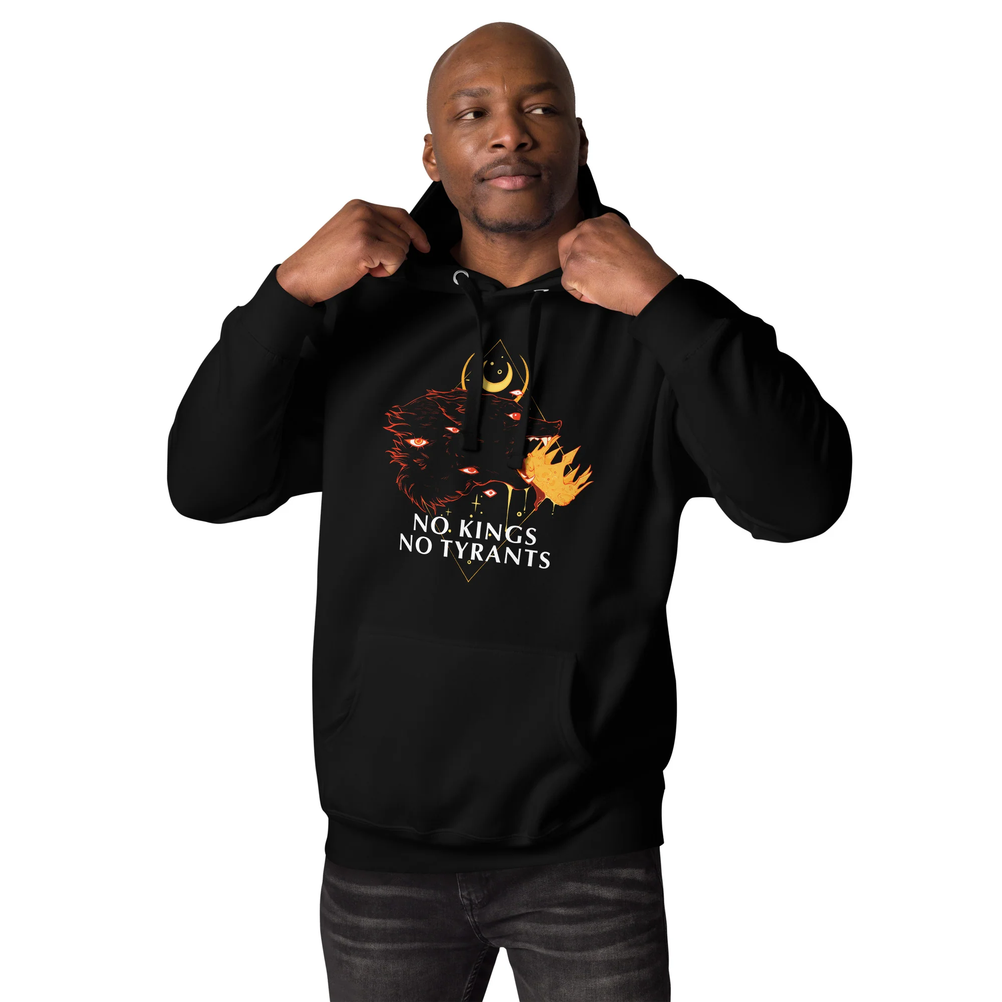 No Kings Wolf, Unisex Hoodie - Image 5