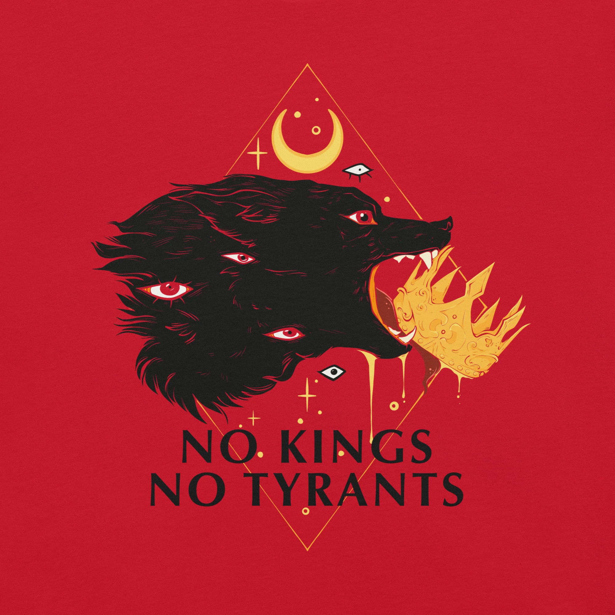 No Kings Wolf, Unisex T-Shirt - Image 2
