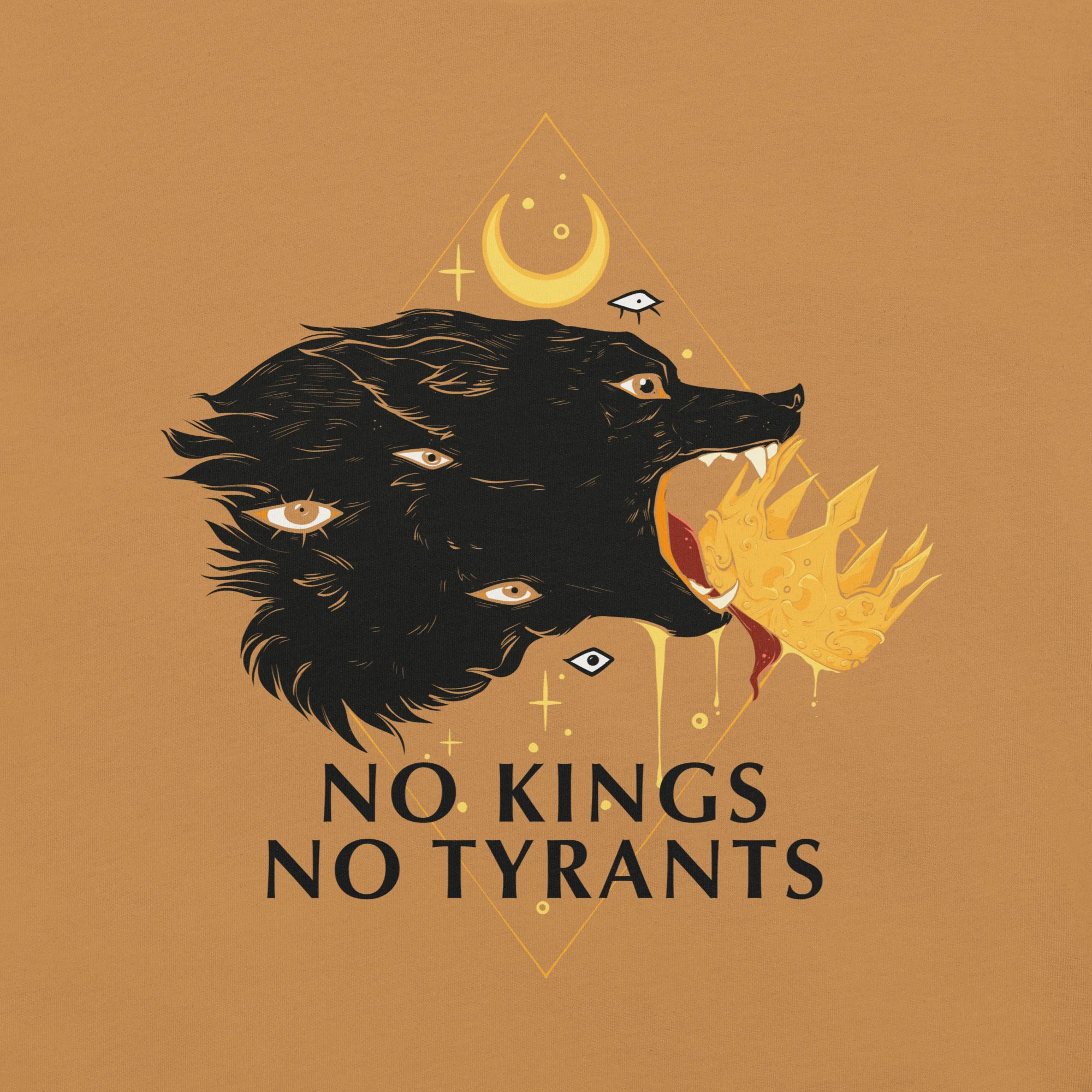 No Kings Wolf, Unisex T-Shirt - Image 2