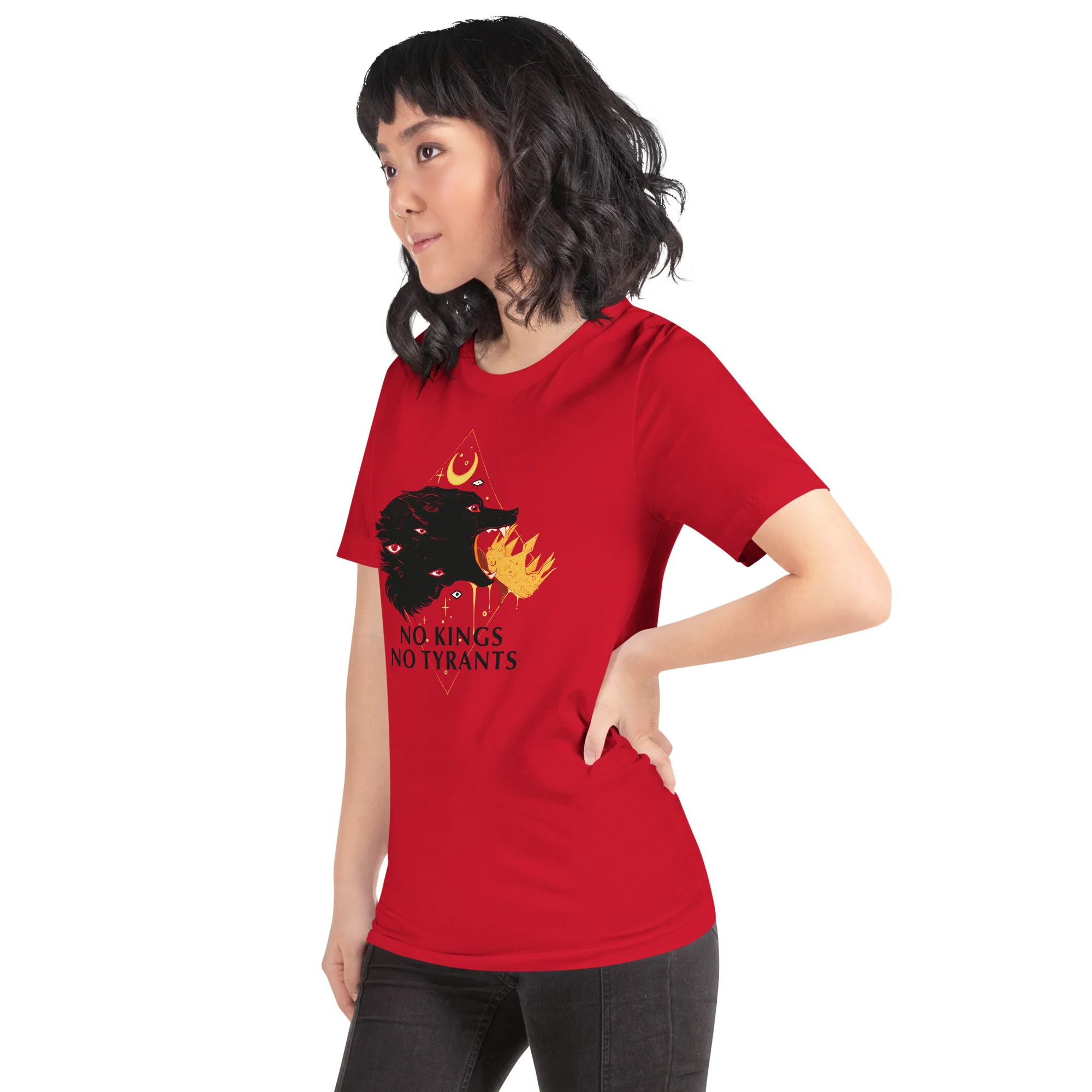 No Kings Wolf, Unisex T-Shirt - Image 3