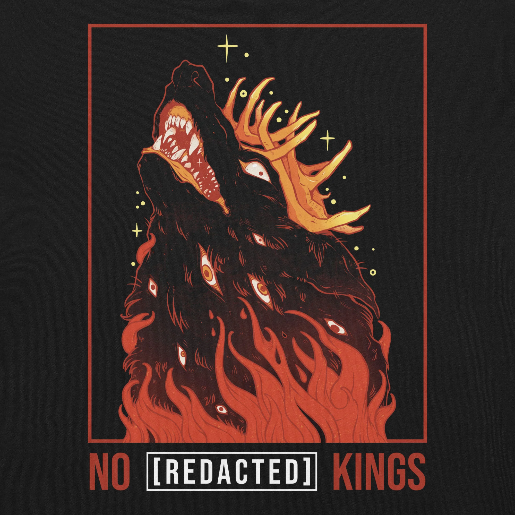 No Kings Wolf, Unisex T-Shirt - Image 2