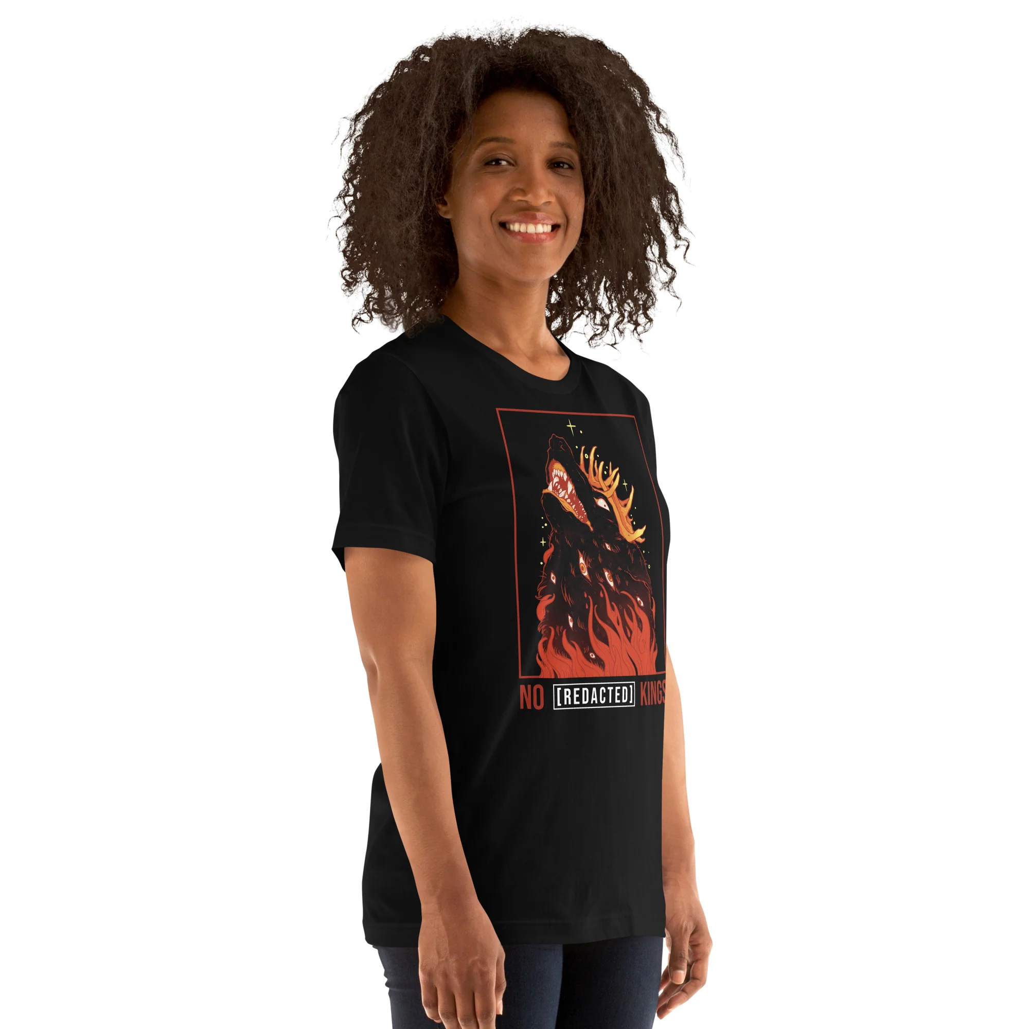 No Kings Wolf, Unisex T-Shirt - Image 4