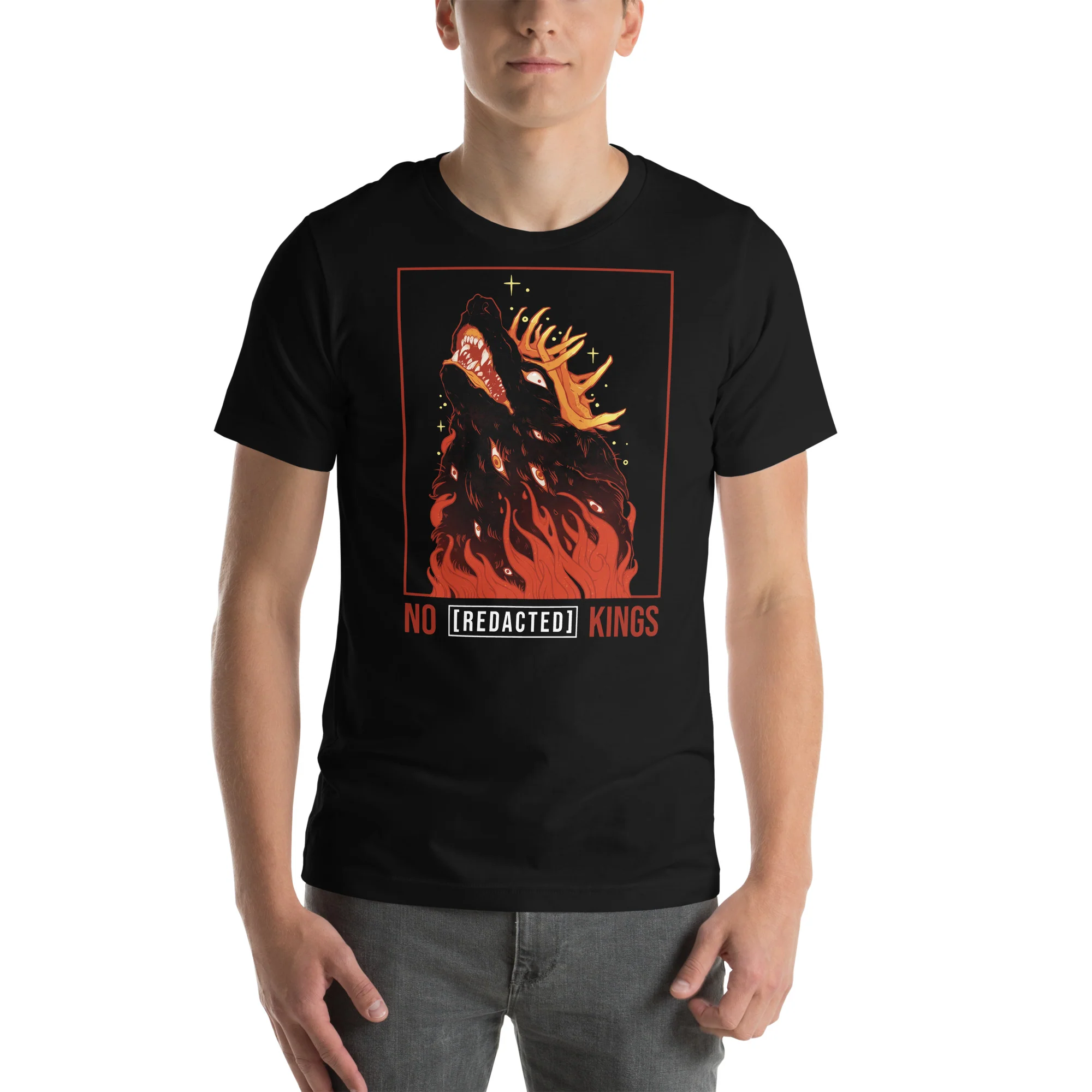 No Kings Wolf, Unisex T-Shirt - Image 5
