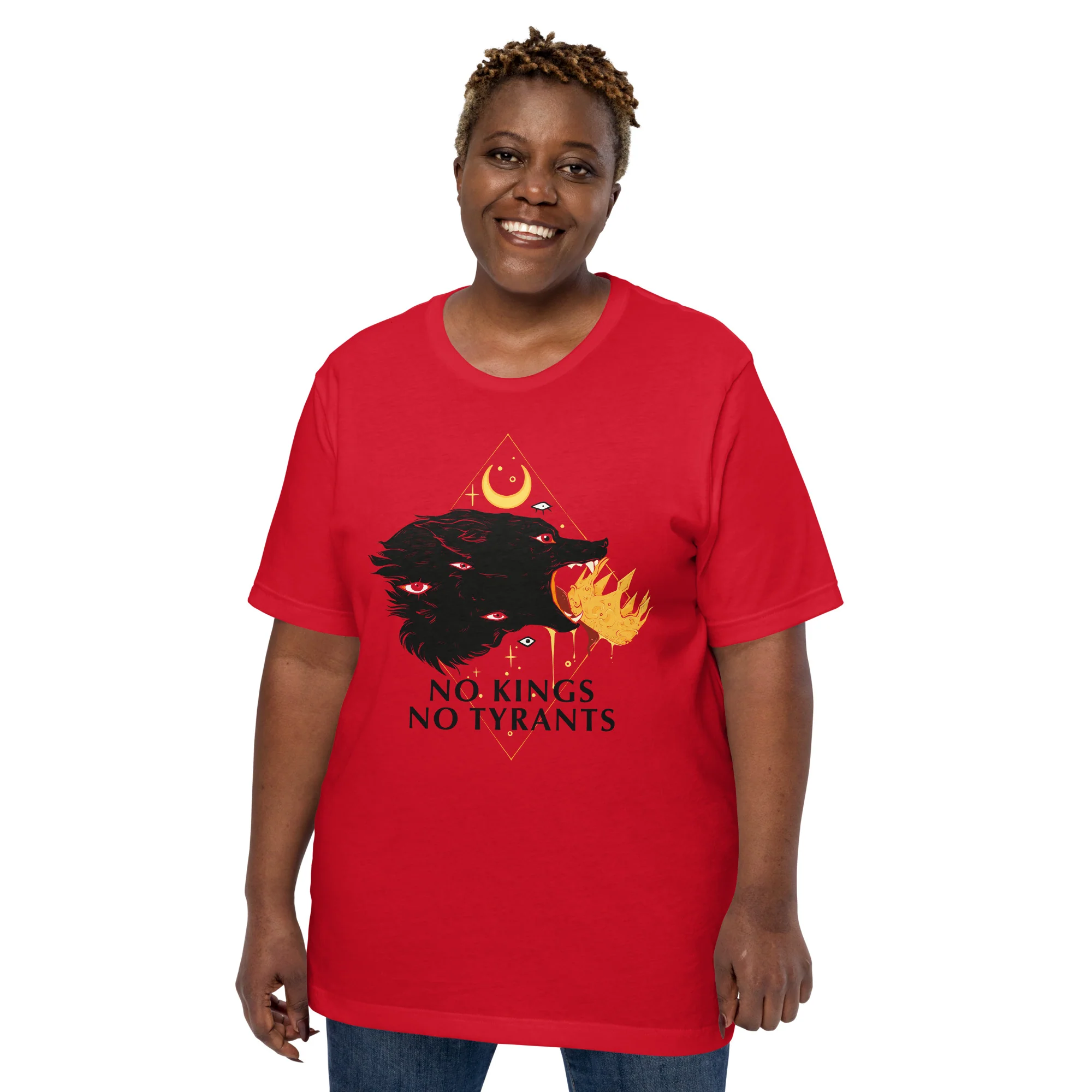 No Kings Wolf, Unisex T-Shirt - Image 6