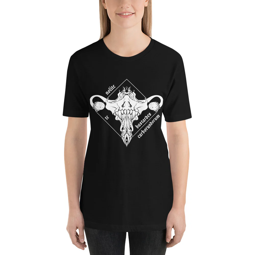 Nolite Te Bastardes Carborundorum, Unisex T-Shirt, Black - Image 3