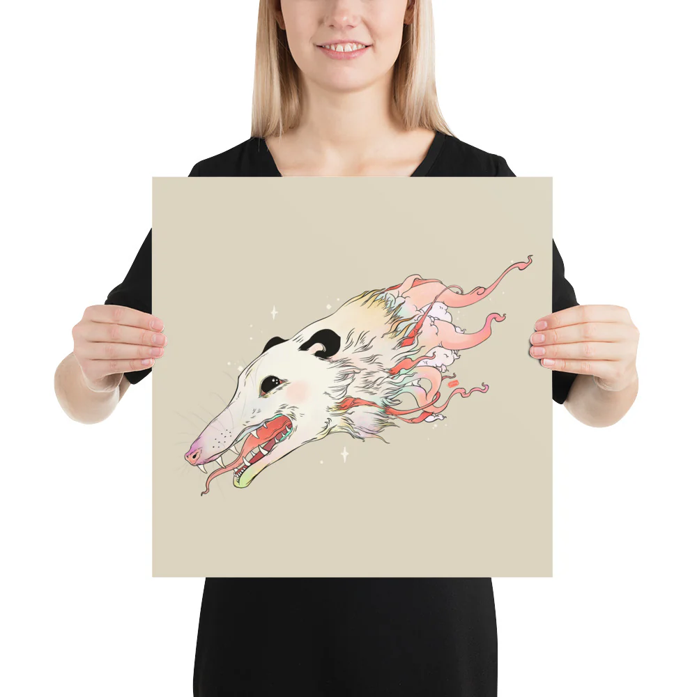 Opossum, Matte Art Print Poster - Image 5