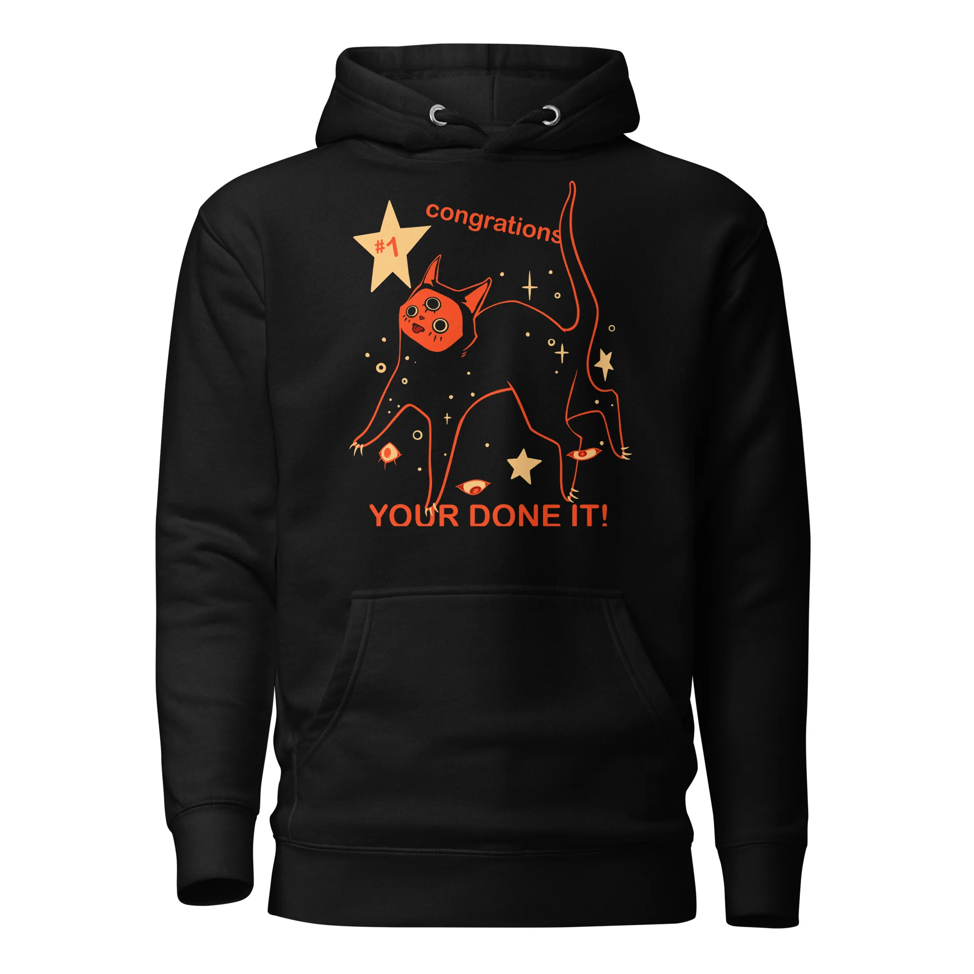 Orion The Black Cat Congrations, Unisex Hoodie