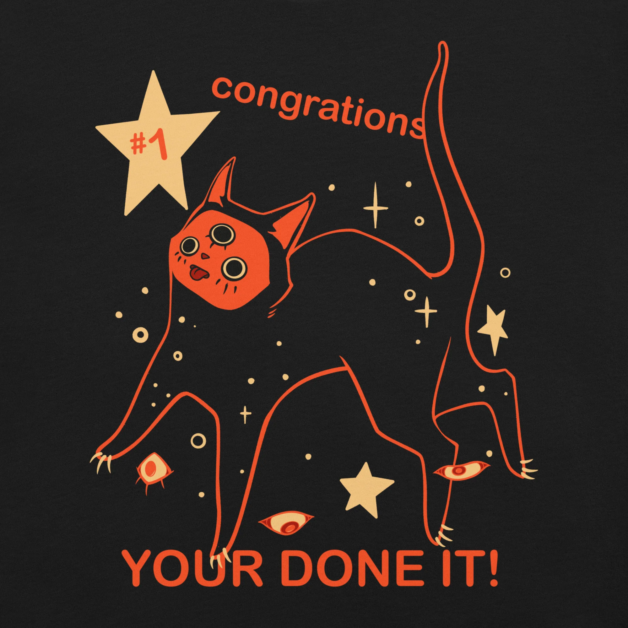 Orion The Black Cat Congrations, Unisex T-Shirt - Image 2