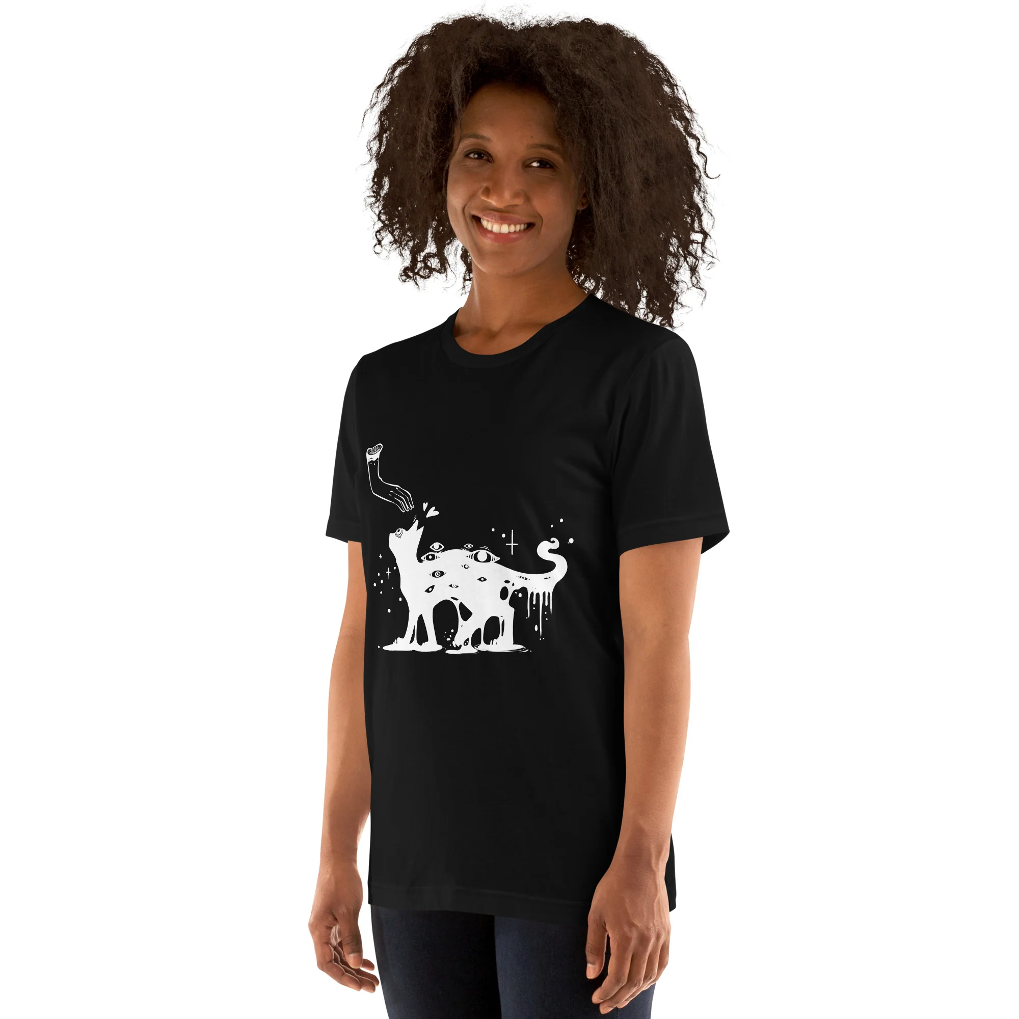 Petting Cat, Unisex T-Shirt - Image 5